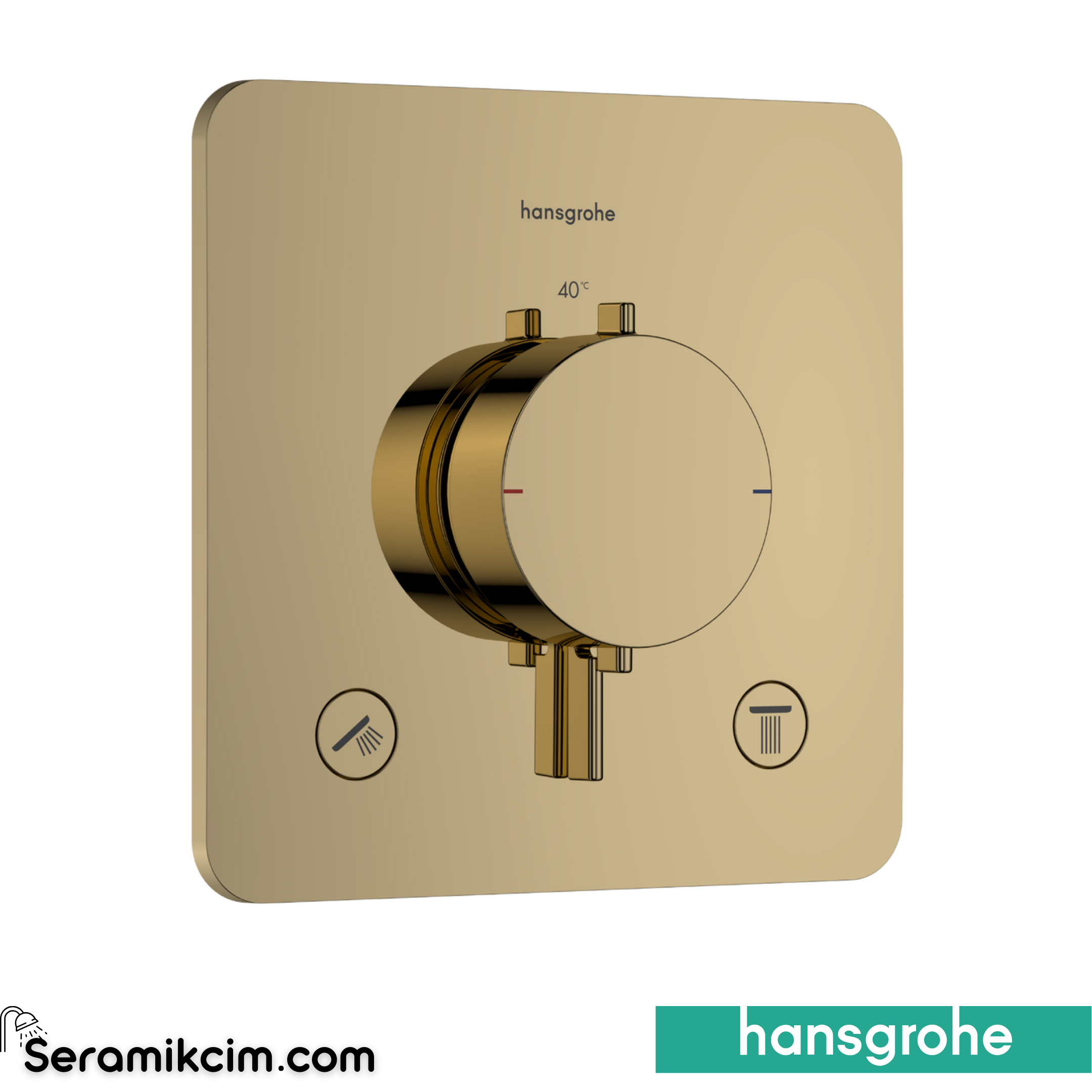 Hansgrohe Ecostat Comf.Q Therm.Conc.2 Outl.Pgo