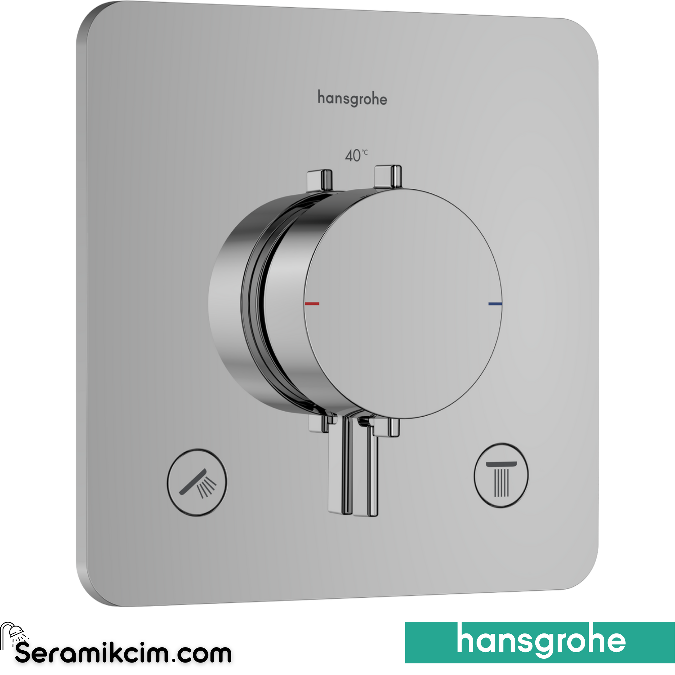 Hansgrohe Ecostat Comf.Q Therm.Conc.2 Outl.Chr