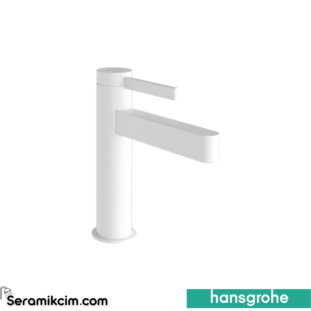Hansgrohe Finoris Lavabo Bataryası Bas Aç Set Coolstart Mat Beyaz