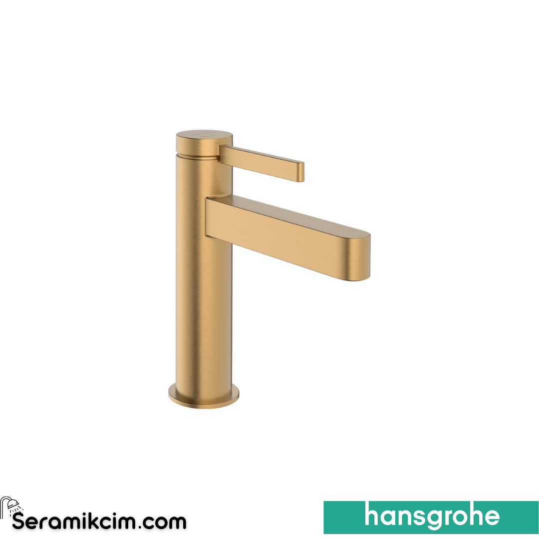 Hansgrohe Finoris Lavabo Bataryası Bas Aç Set Coolstart Mat Bronz 76025140