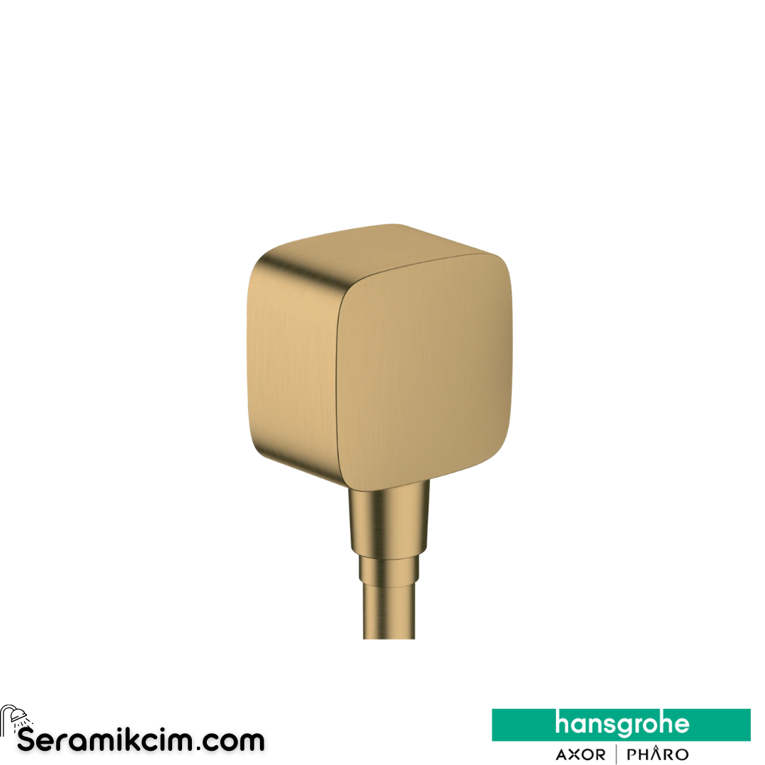 Hansgrohe Fixfit Duş Çıkış Dirseği Çek-Valf Mat Bronz 26457140