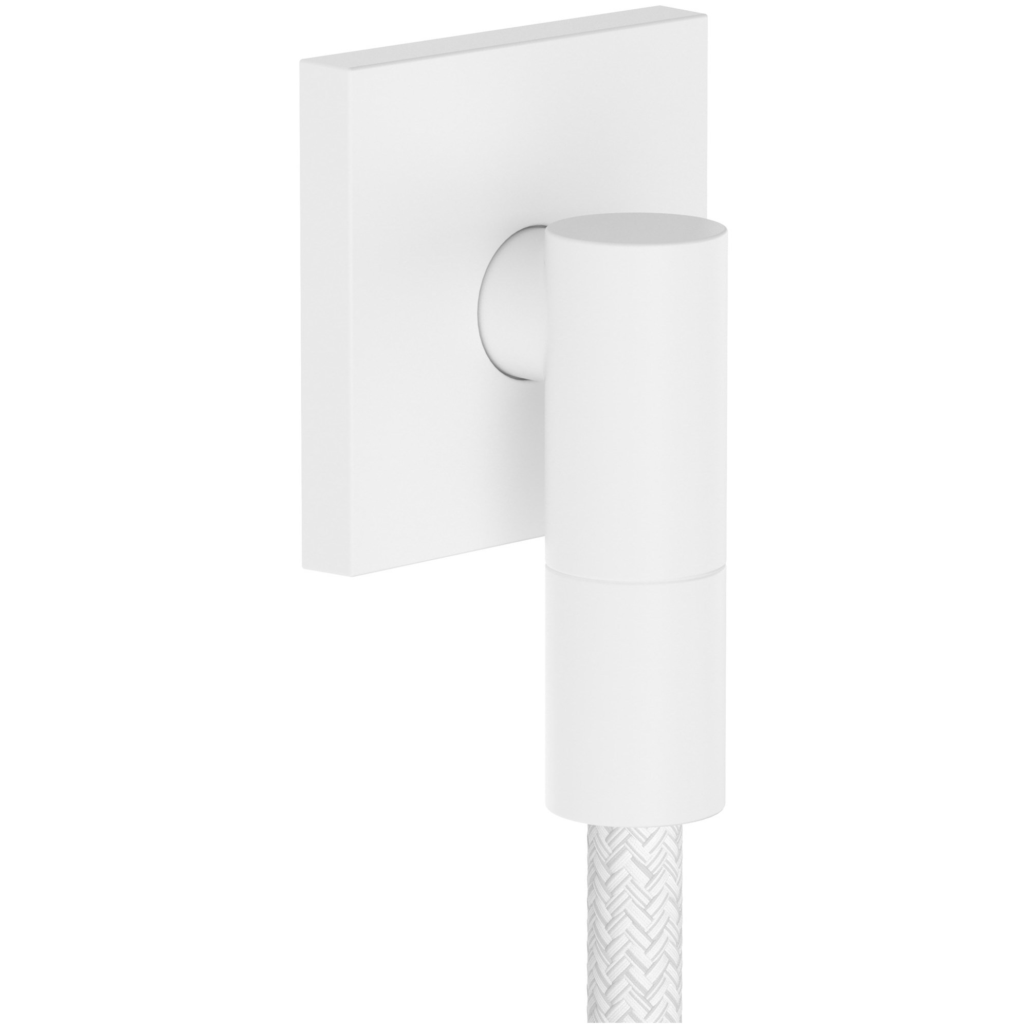 Hansgrohe Fixfit Fine E Wall Outlet Mat Beyaz
