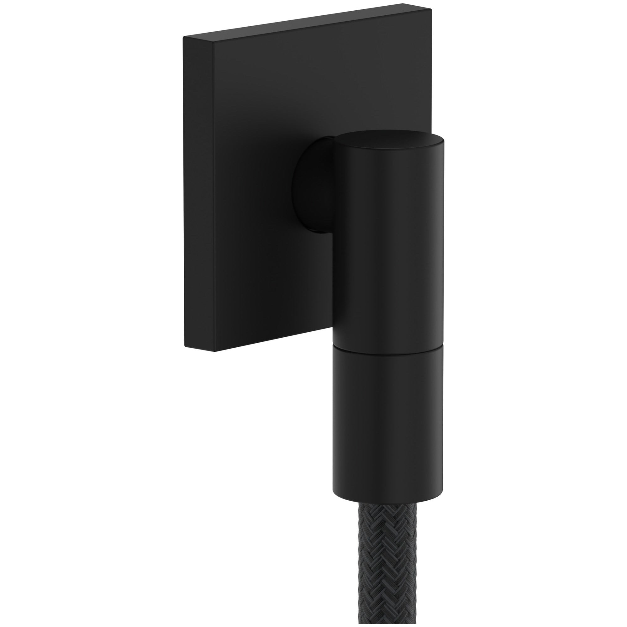 Hansgrohe Fixfit Fine E Wall Outlet Mat Siyah