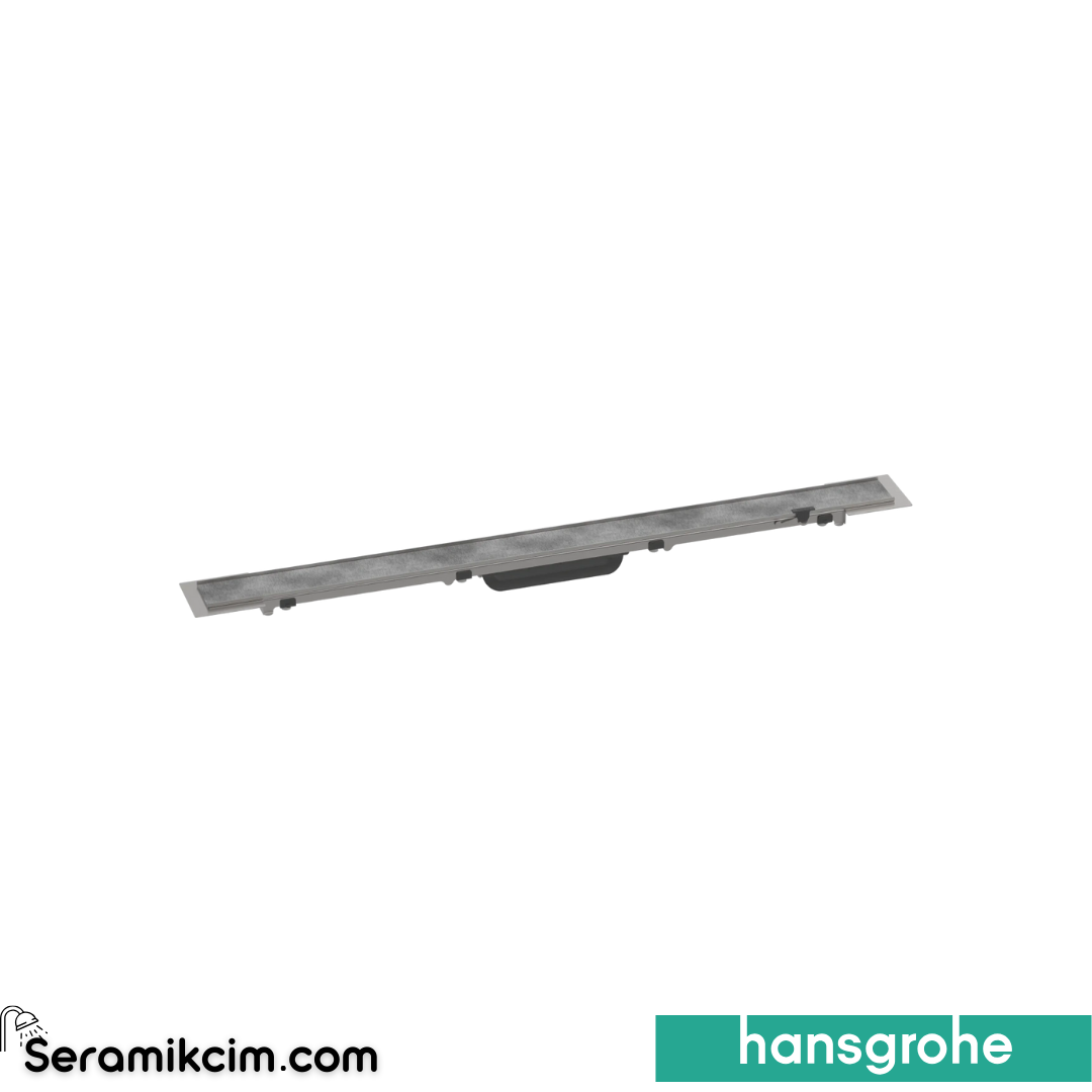 Hansgrohe Linear Duş Kanalı 80 Cm Seramik Kaplanabilir, Kesil Eviye Bataryası Uzatma İle Krom 56031000