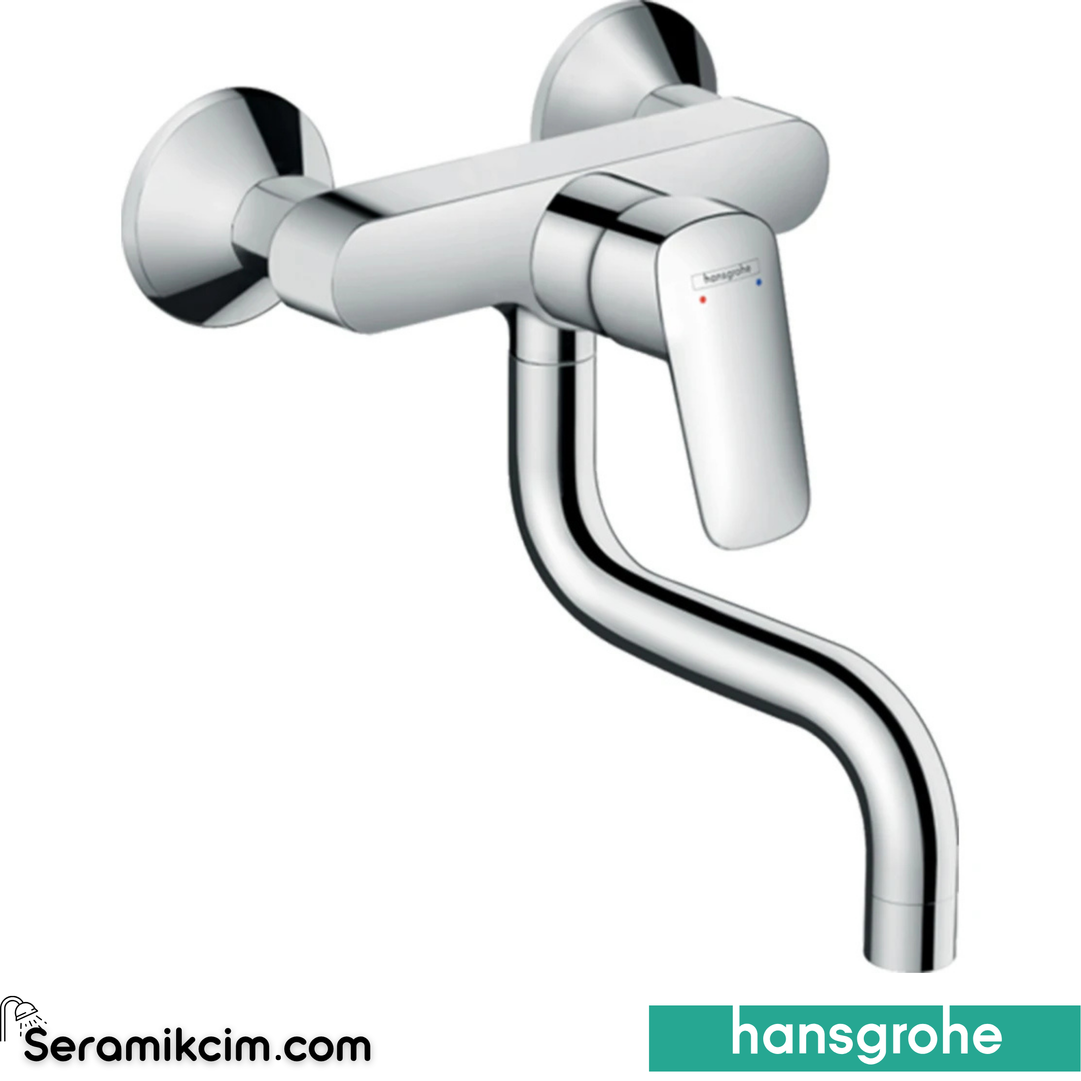 Hansgrohe Logis Duvardan Eviye Bataryası 71836000