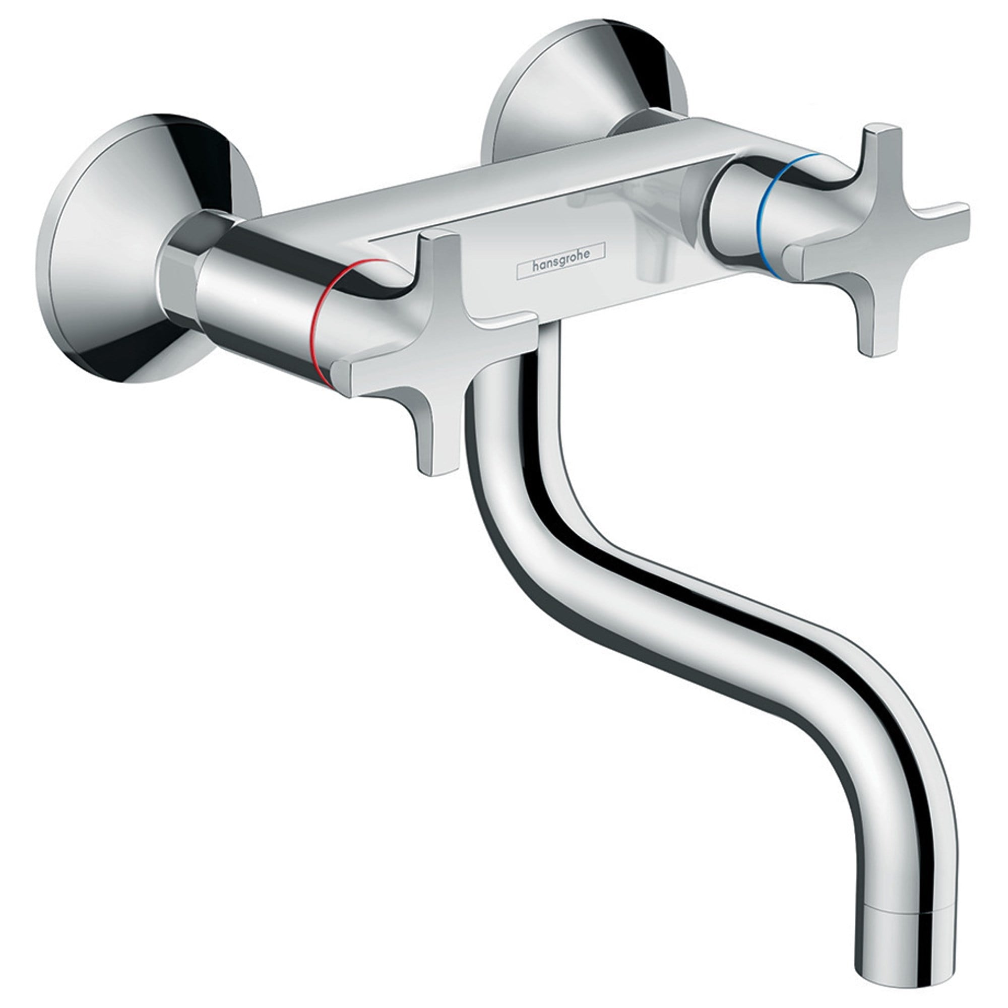 Hansgrohe Logis Volanlı Duvardan Eviye Bataryası Alt.Çıkışlı 71287000
