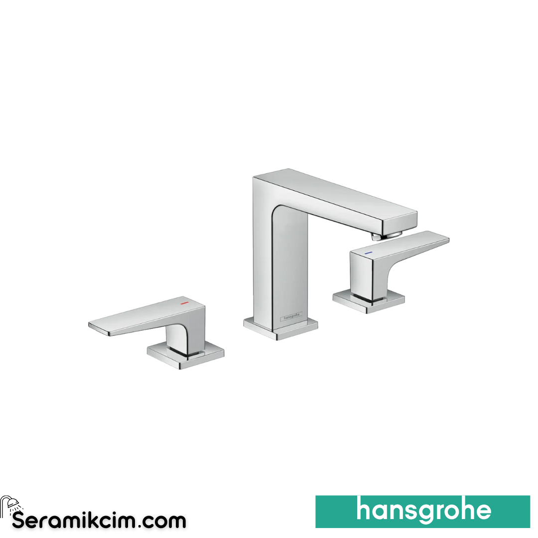 Hansgrohe Metropol 3 Delikli Lavabo Bataryası 110 Bas-Aç Gider Krom 32514000