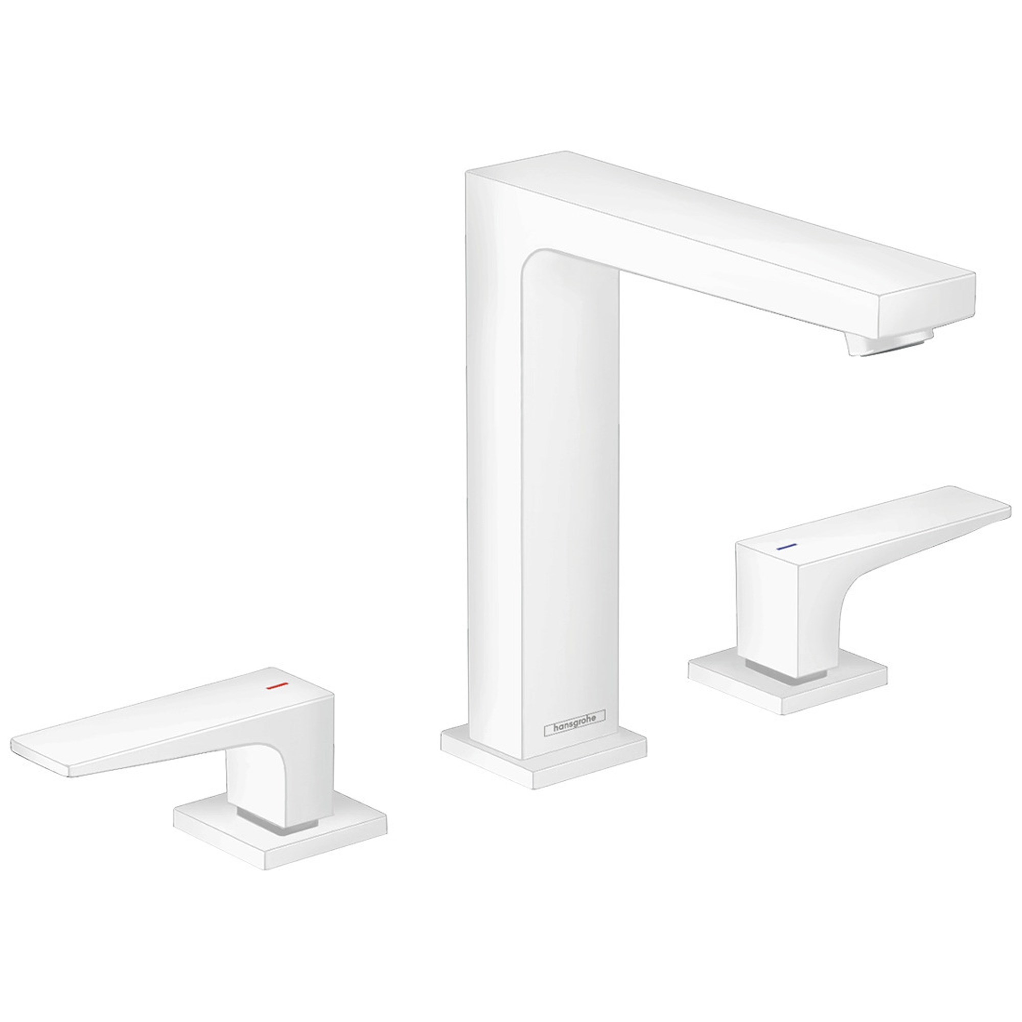 Hansgrohe Metropol 3 Delikli Lavabo Bataryası 160 Mat Beyaz 32515700
