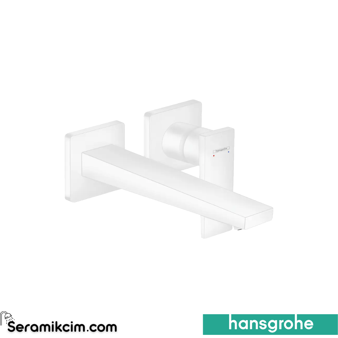 Hansgrohe Metropol Ankastre Lavabo Bataryası 225 Mat Beyaz 32526700