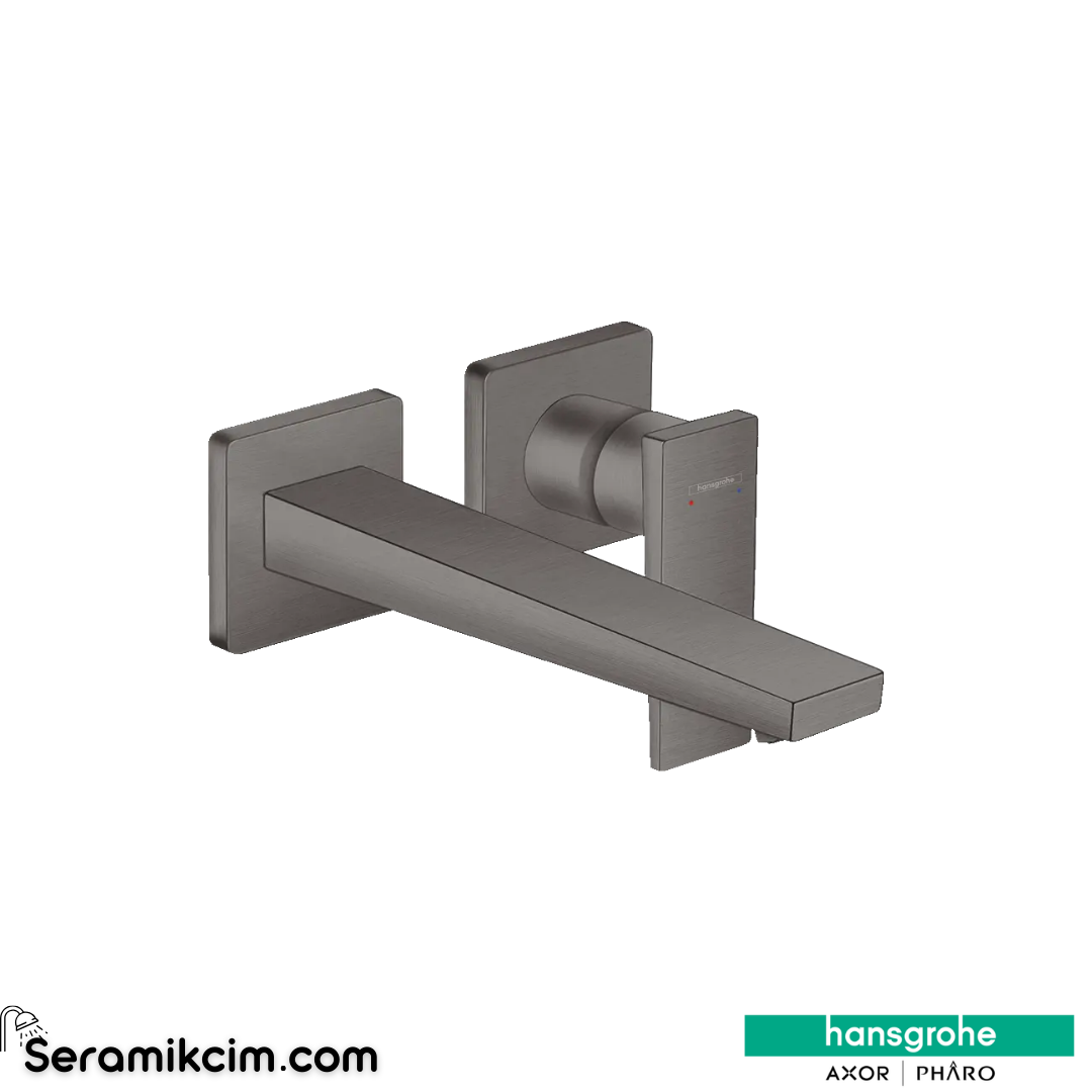 Hansgrohe Metropol Ankastre Lavabo Bataryası 225 Mat Siyah Krom 32526340
