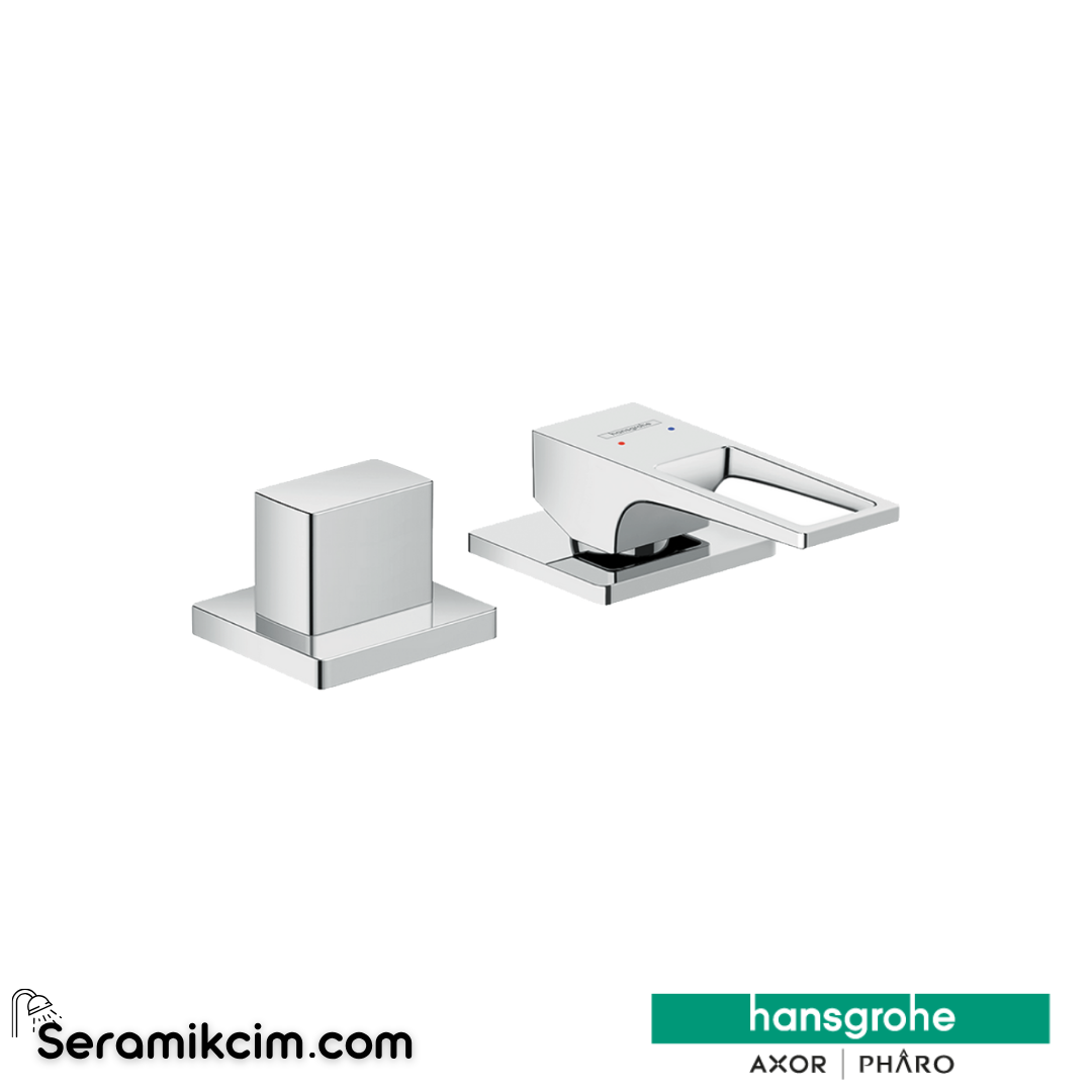 Hansgrohe Metropol Loop 2 Delikli Küvet Bataryası Tek Kollu Krom 74548000