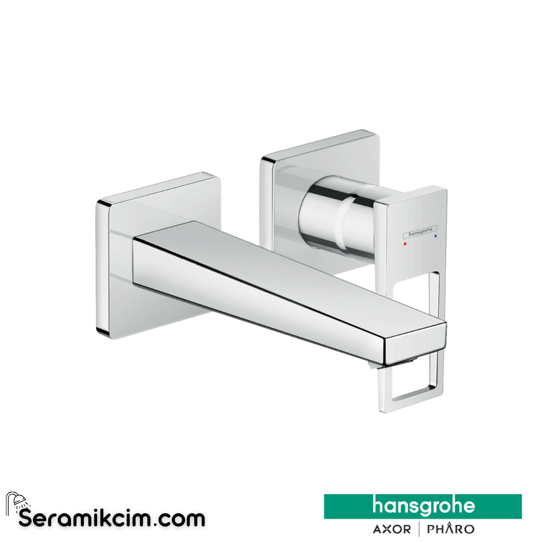 Hansgrohe Metropol Loop Volan Ankastre Duvardan Lavabo Bataryası 165 Krom 74525000