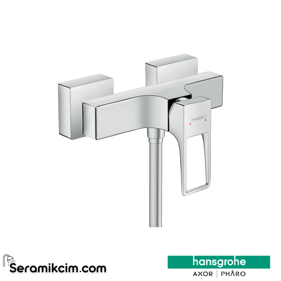 Hansgrohe Metropol Loop Volan Aplike Duş Bataryası Krom 74560000