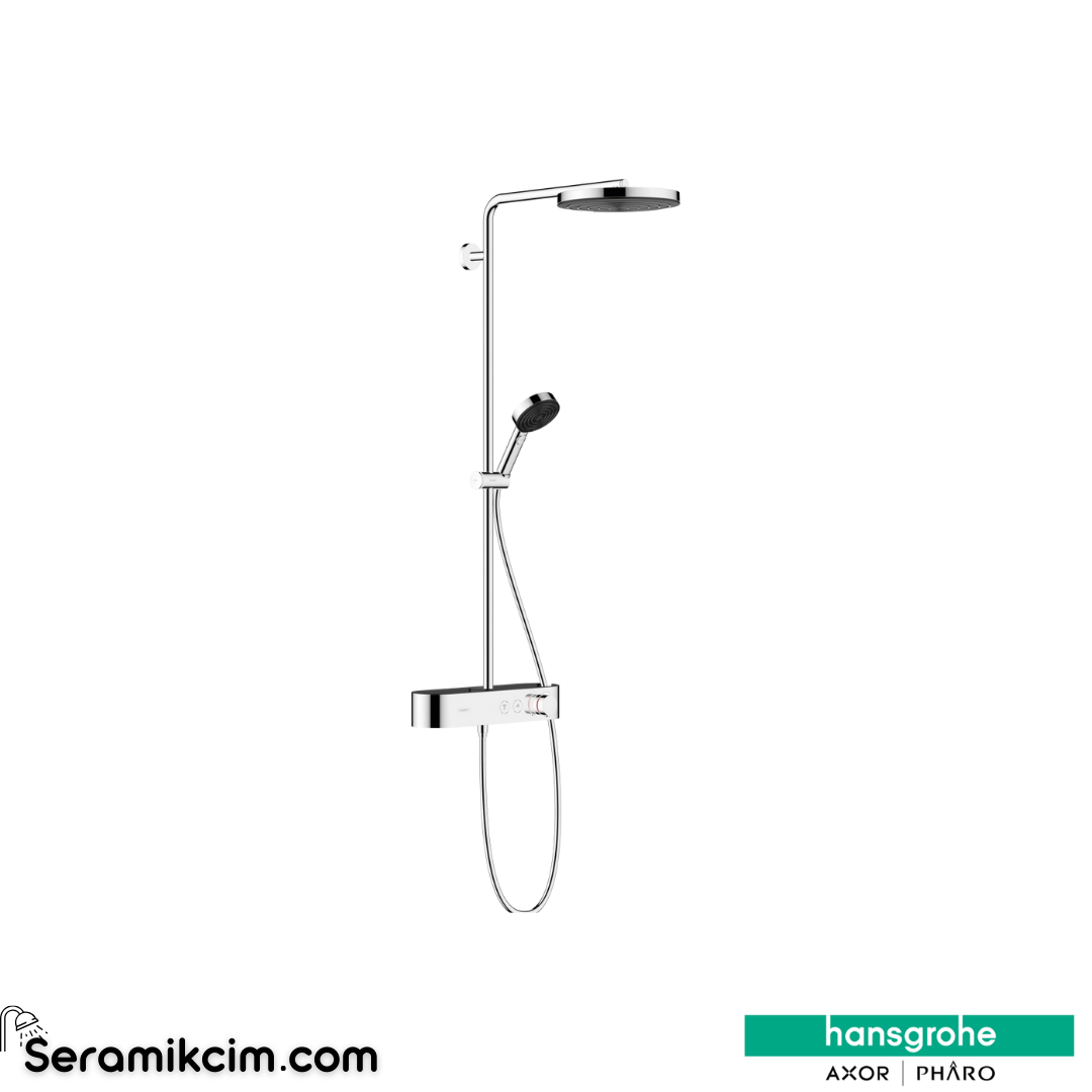 Hansgrohe Pulsify Duş Kolonu 260 1 Fonksiyonlu Ecosmart With Showertablet Select 400 Krom 24221000