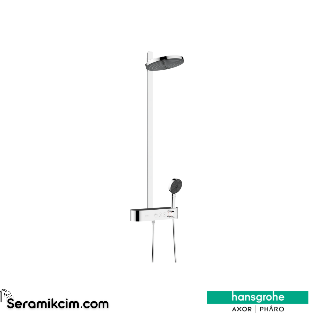 Hansgrohe Pulsify Duş Kolonu 260 2 Fonksiyonlu et Ecosmart With Showertablet Select 400 Krom  24241000