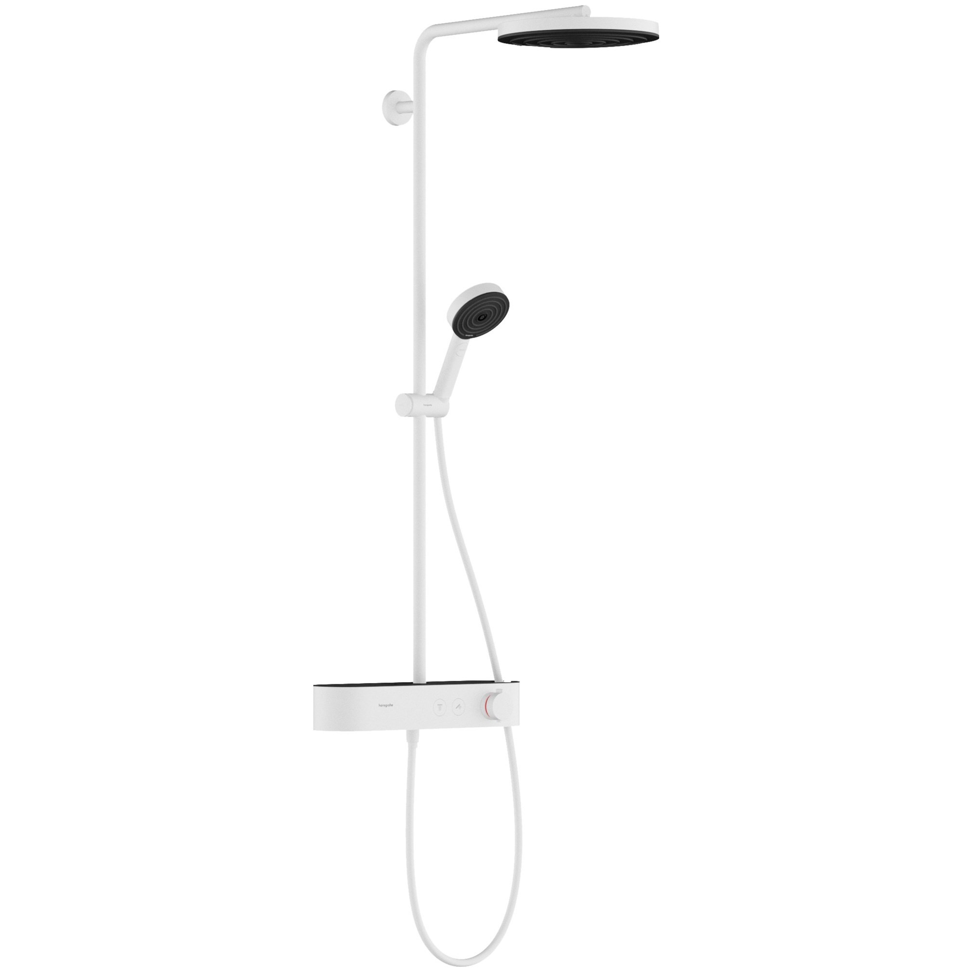 Hansgrohe Pulsify S Termostatik Duş Sistemi 26 cm 1 Fonksiyonlu ShowerTablet Select 400 Mat Beyaz 24220700