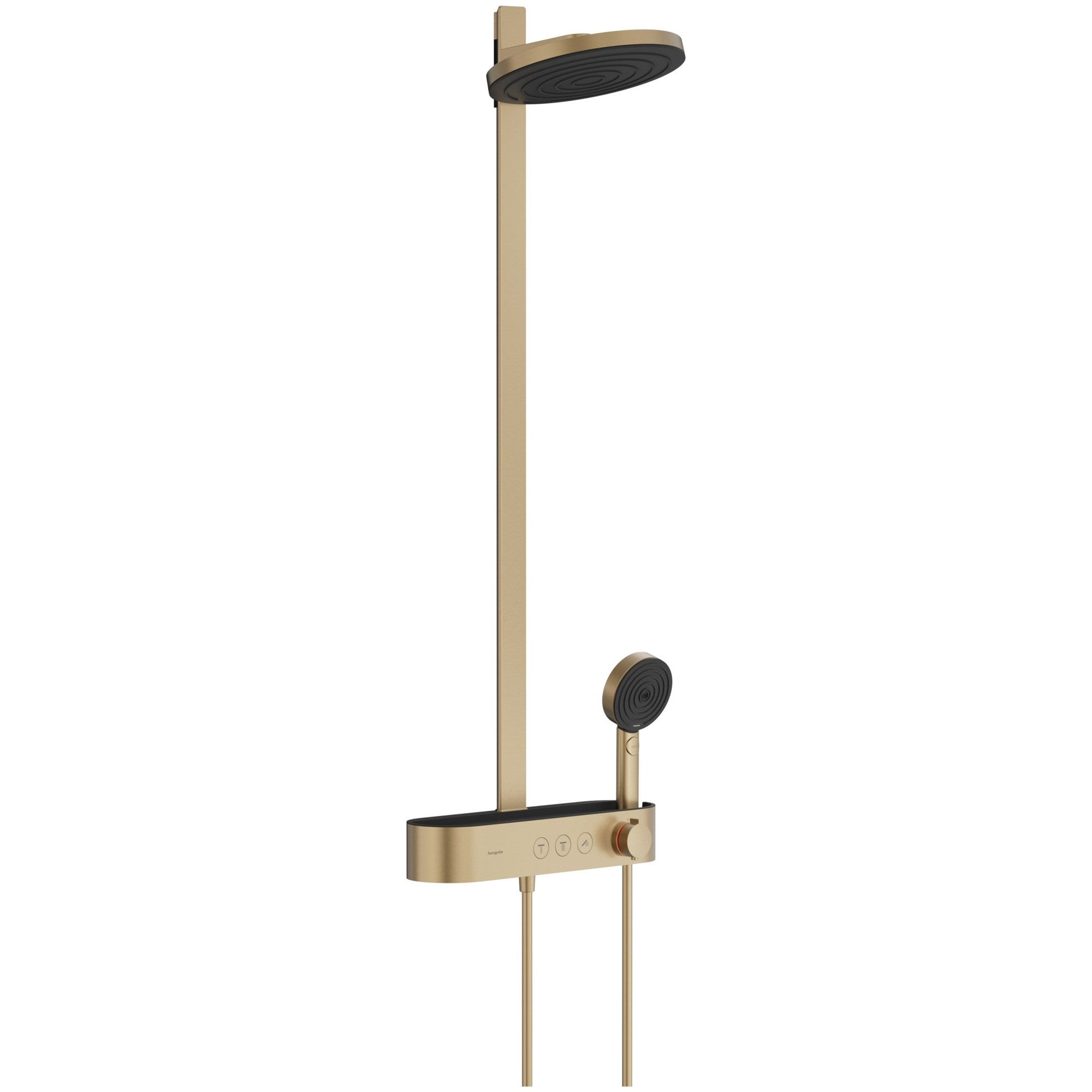 Hansgrohe Pulsify S Termostatik Duş Sistemi 26 cm 2 Fonksiyonlu ShowerTablet Select 400 Mat Bronz 24240140
