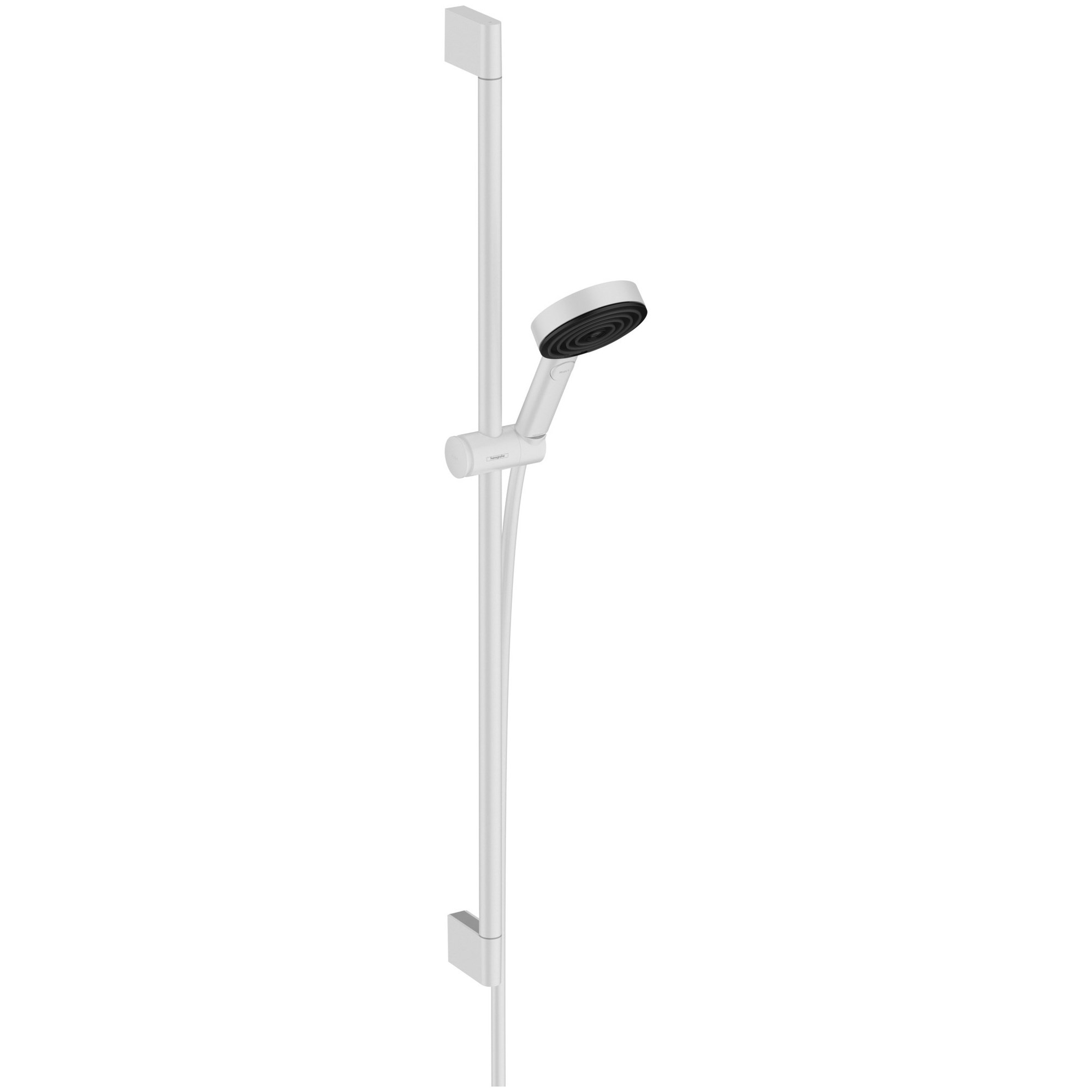 Hansgrohe Pulsify Select S Duş Seti 90 cm Sürgülü 10,5 cm El Duşlu 3 Fonksiyonlu EcoSmart Relaxation Mat Beyaz 24171700