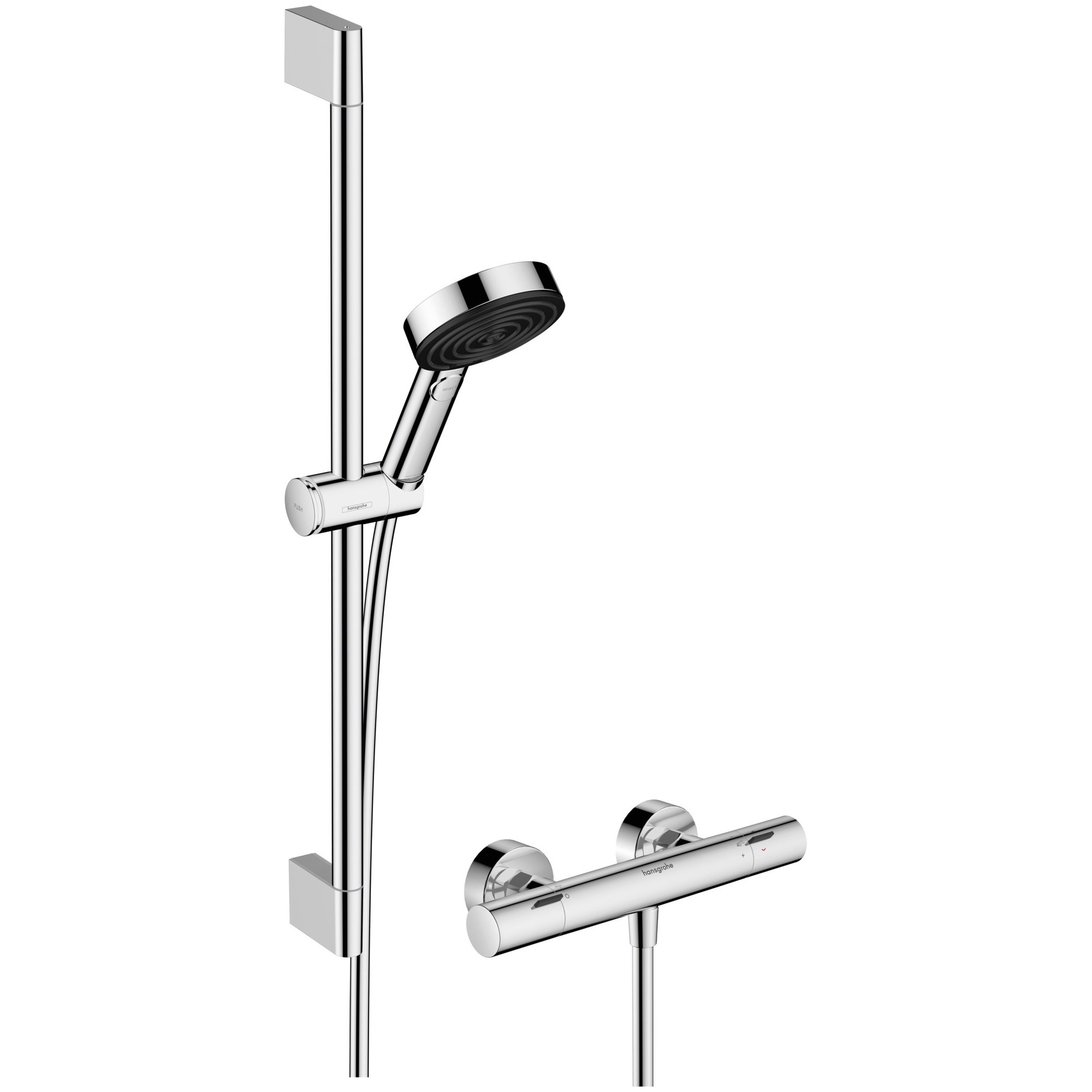 Hansgrohe Pulsify Select S Termostatik Duş Sistemi 10,5 cm 3 Fonksiyonlu EcoSmart Relaxation Ecostat Fine Krom 24262000