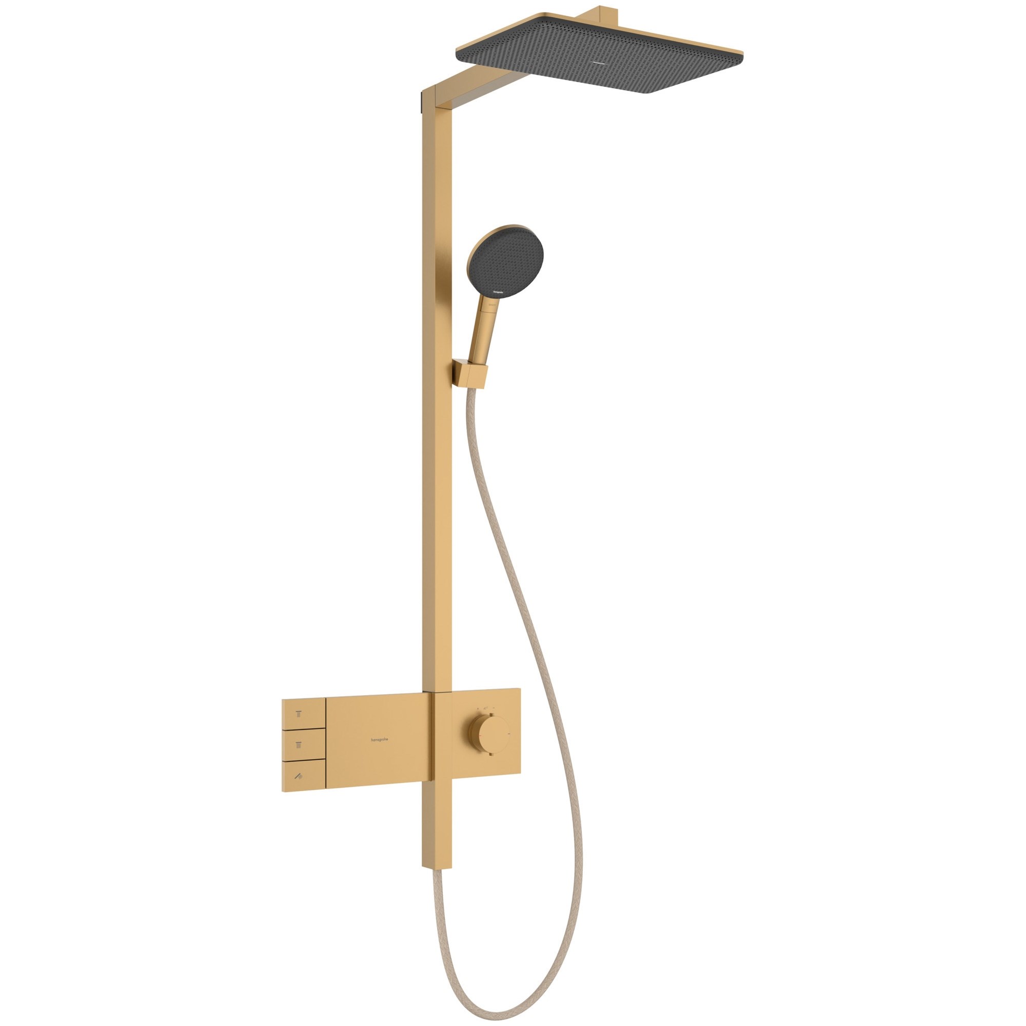 Hansgrohe Raindance Alive Q Termostatik Duş Sistemi 21,4x34,3 cm 2 Fonksiyonlu EcoSmart ShowerSelect Comfort Mat Bronz 24591140