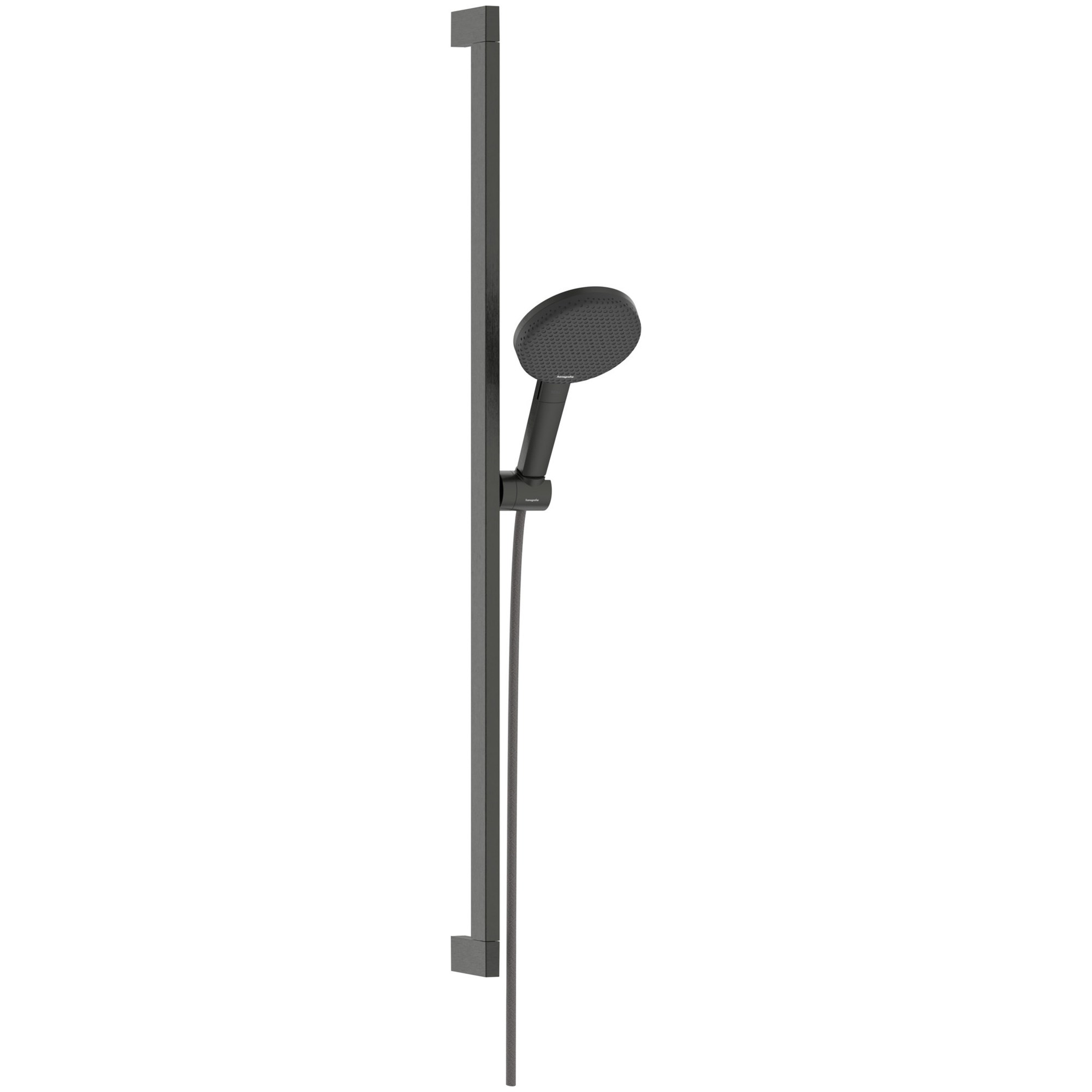 Hansgrohe Raindance Alive Select S Duş Seti 90 cm Sürgülü 12,5 cm El Duşlu 3 Fonksiyonlu EcoSmart Mat Siyah-Krom 24601340