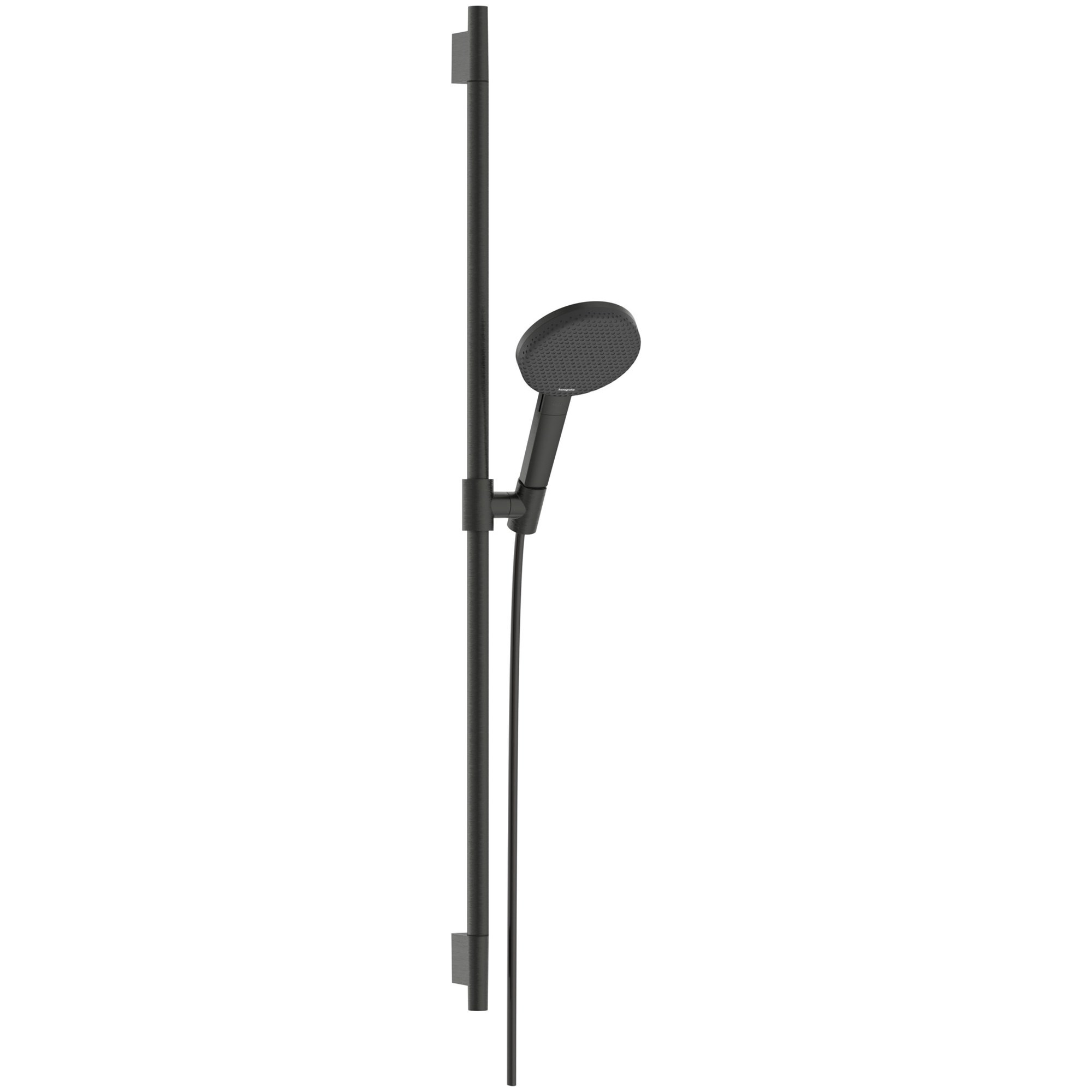 Hansgrohe Raindance Alive Select S Duş Seti 90 cm Sürgülü 12,5 cm El Duşlu 3 Fonksiyonlu EcoSmart Mat Siyah-Krom 24603340