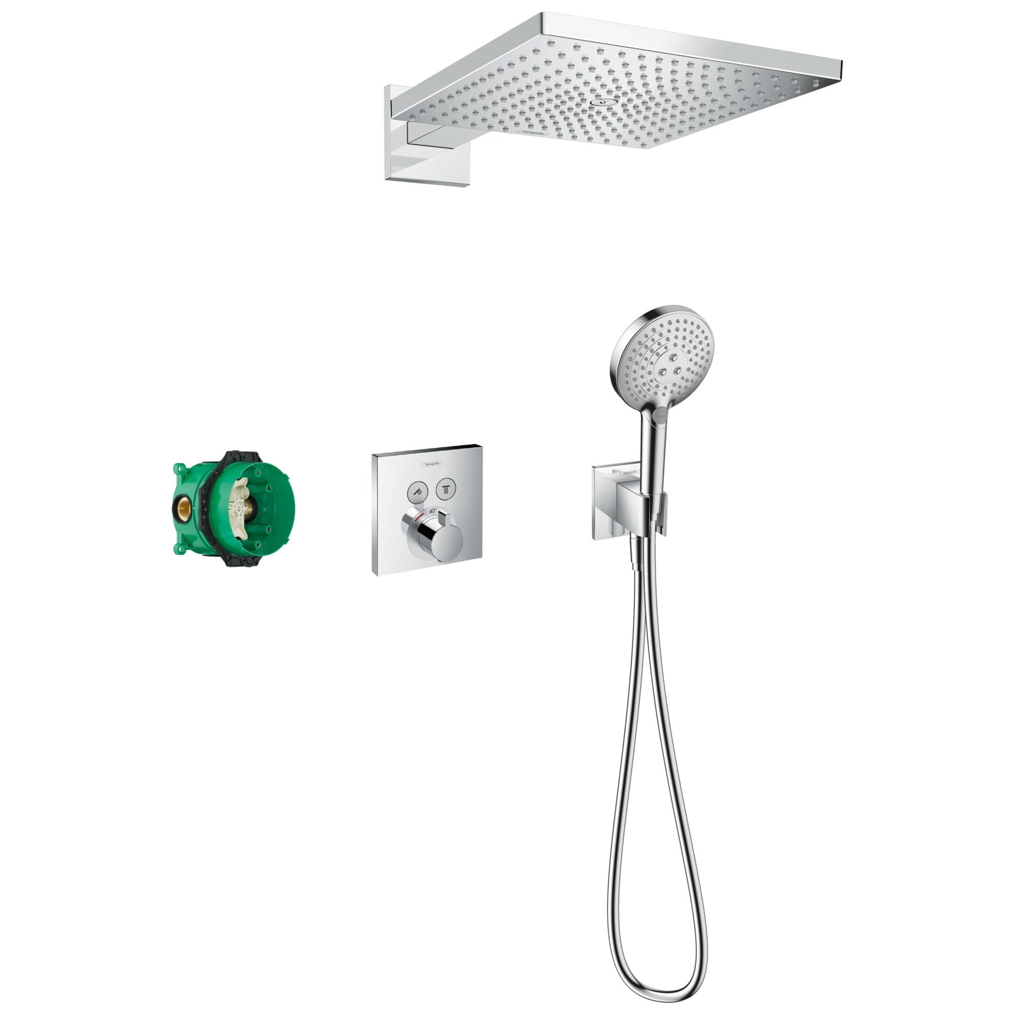 Hansgrohe Raindance E Ankastre Termostatik Duş Seti 300 1 Fonksiyonlu ShowerSelect Krom 27952000