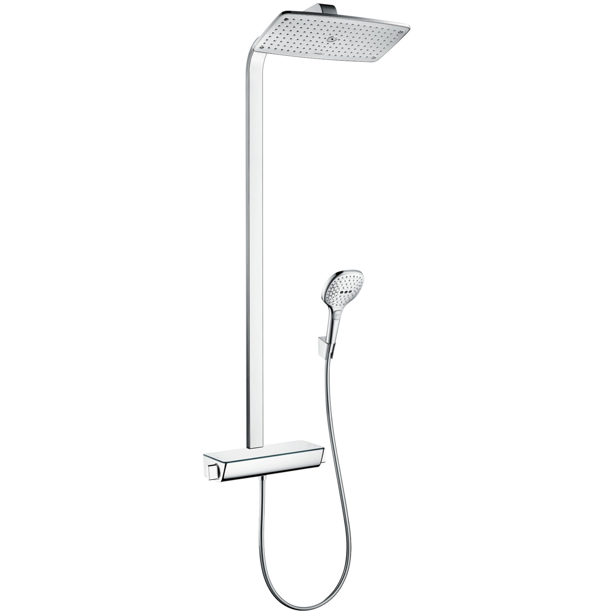 Hansgrohe Raindance E Termostatik Duş Sistemi 36x19 cm 1 Fonksiyonlu EcoSmart Krom 27286000