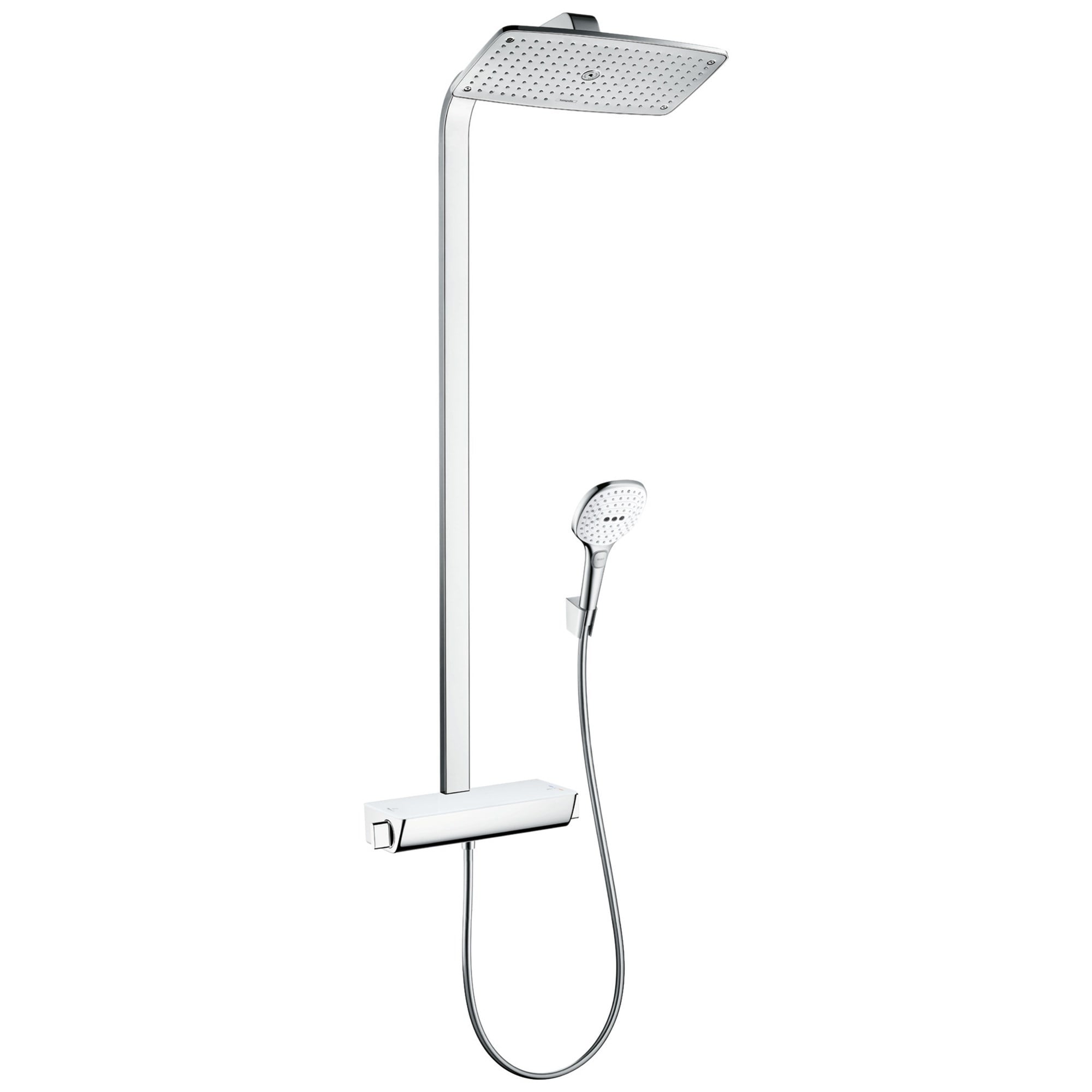 Hansgrohe Raindance E Termostatik Duş Sistemi 360 1 Fonksiyonlu EcoSmart Beyaz-Krom 27286400