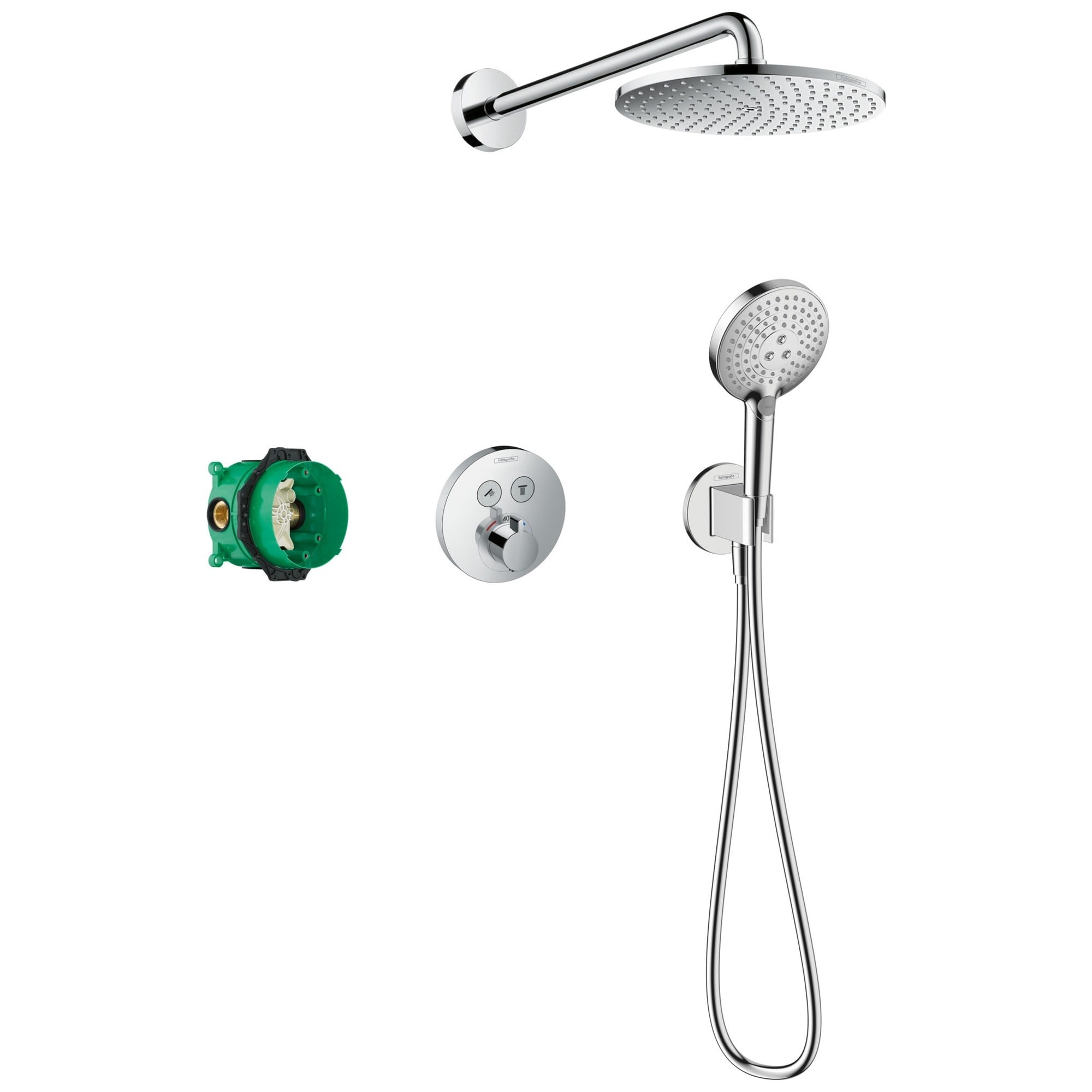 Hansgrohe Raindance S Ankastre Termostatik Duş Seti 240 1 Fonksiyonlu PowderRain ShowerSelect S Krom 27951000