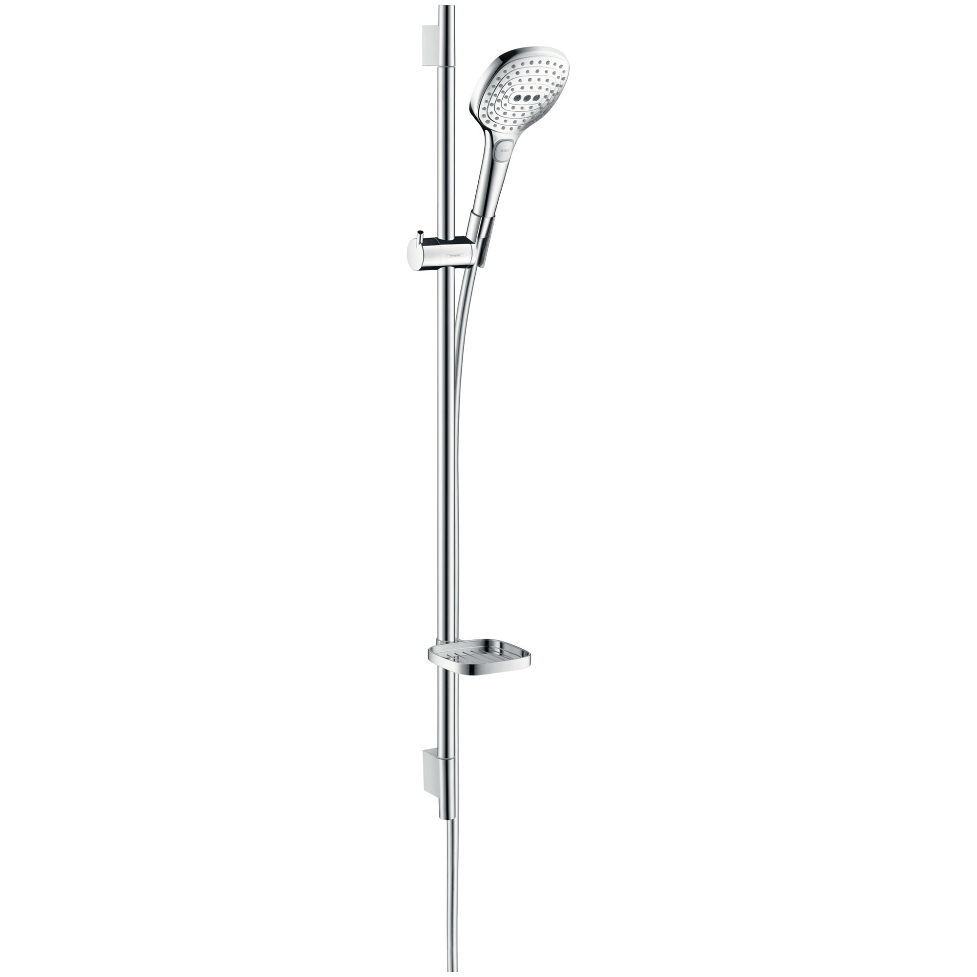 Hansgrohe Raindance Select E Duş Seti 90 cm Sürgülü 12 cm El Duşlu 3 Fonksiyonlu EcoSmart Beyaz-Krom 26623400