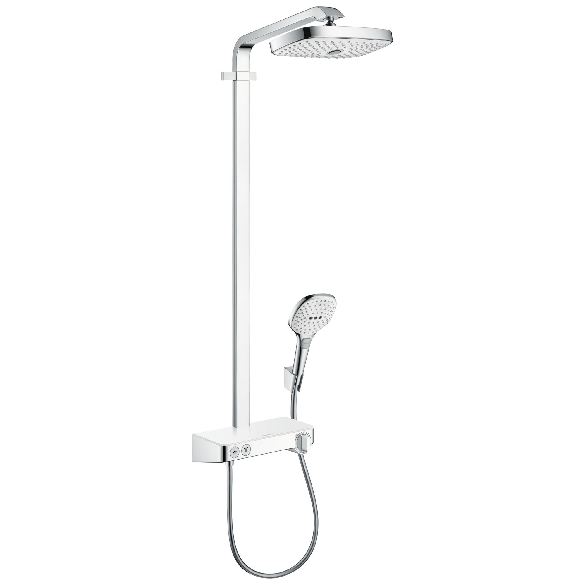 Hansgrohe Raindance Select E Termostatik Duş Sistemi 300 2 Fonksiyonlu Beyaz-Krom 27126400