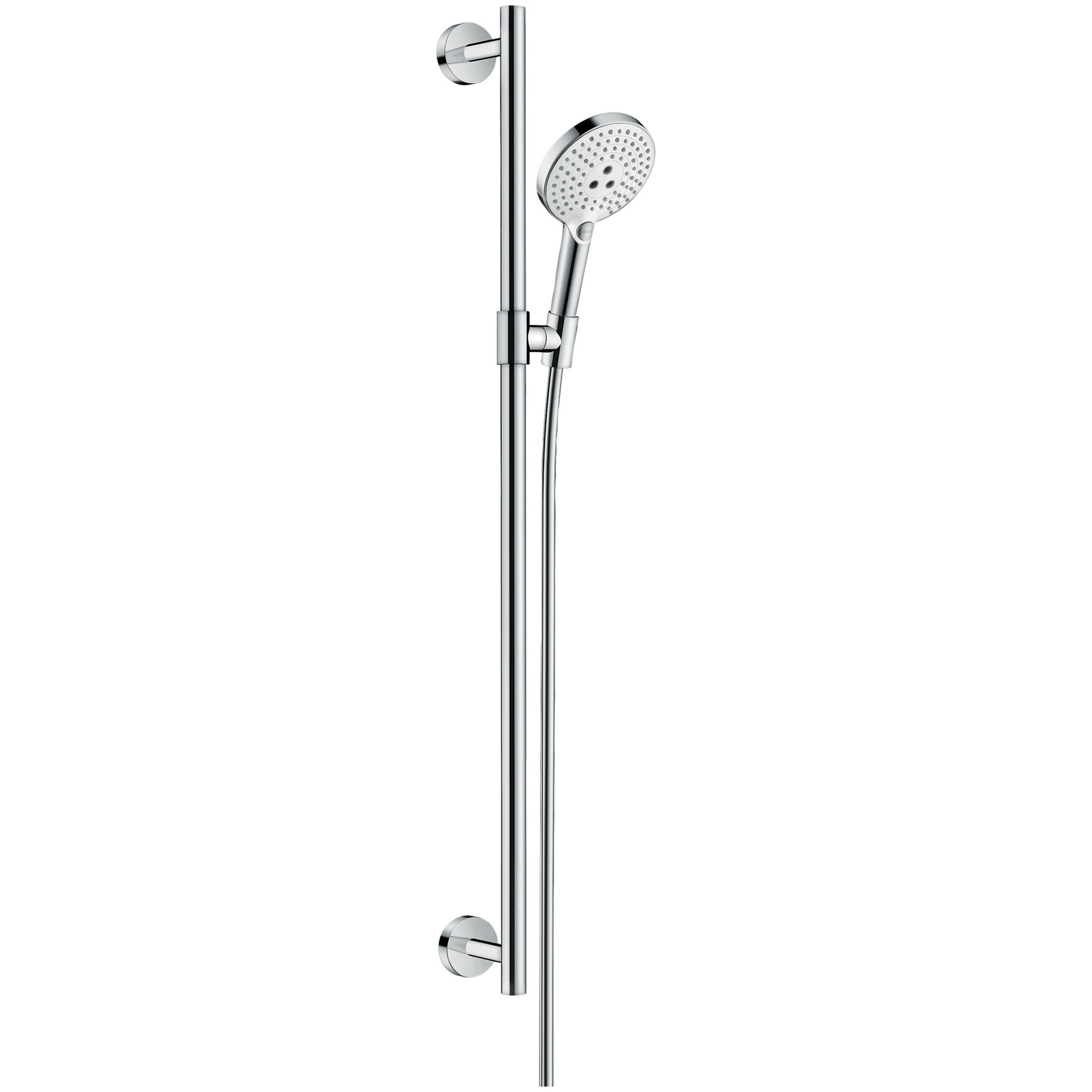 Hansgrohe Raindance Select S Duş Seti 90 cm Sürgülü 12,5 cm El Duşlu 3 Fonksiyonlu Beyaz-Krom 26322400