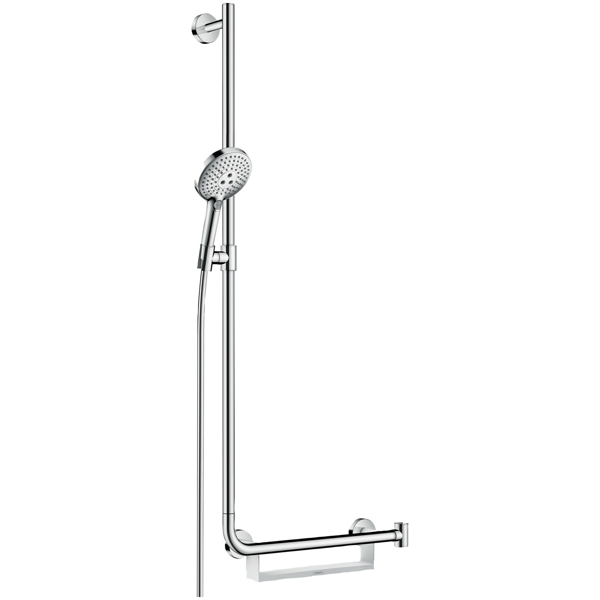 Hansgrohe Raindance Select S Duş Seti 110 cm Sürgülü 12,5 cm El Duşlu 3 Fonksiyonlu Krom 26324000
