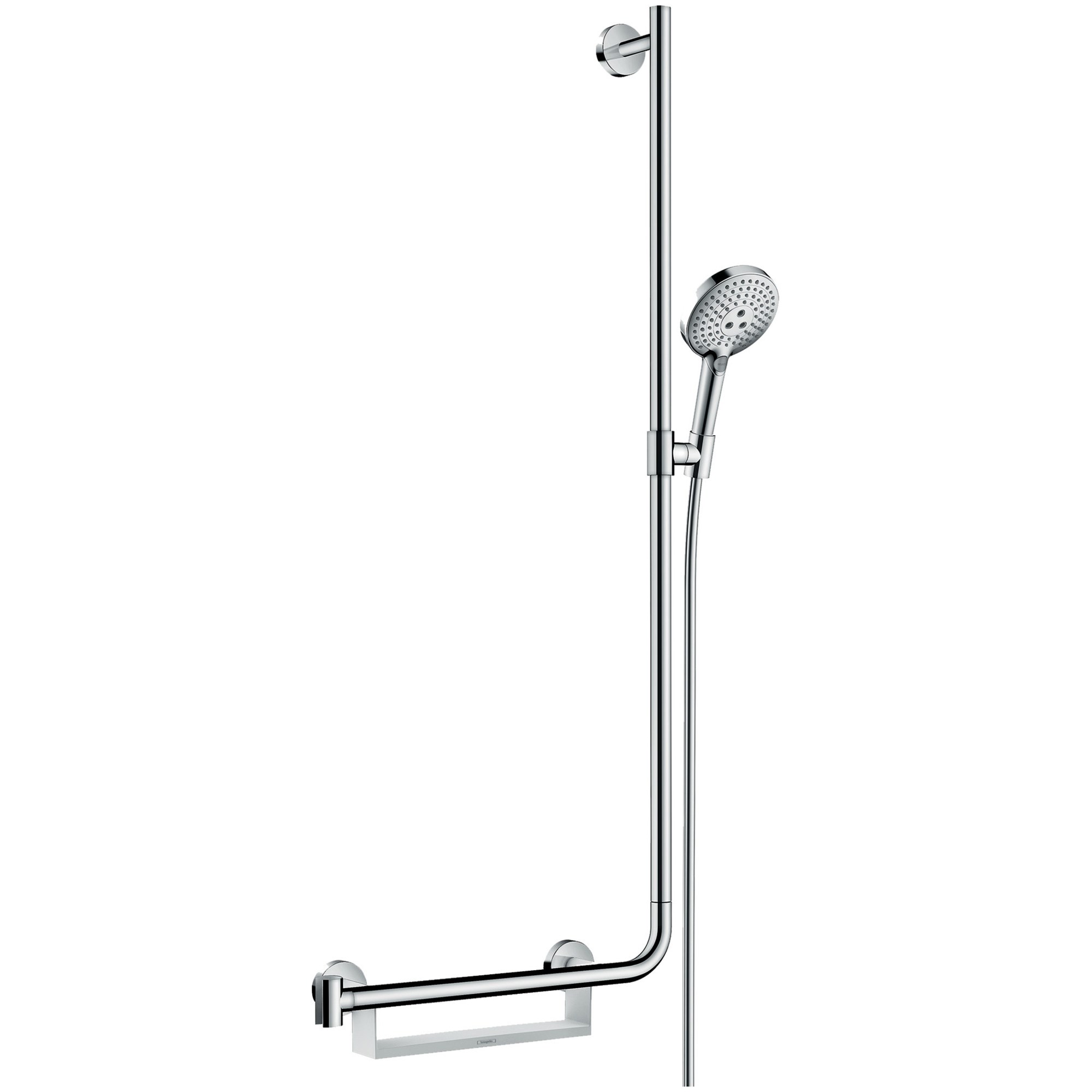 Hansgrohe Raindance Select S Duş Seti 110 cm Sürgülü 12,5 cm El Duşlu 3 Fonksiyonlu Krom 26326000
