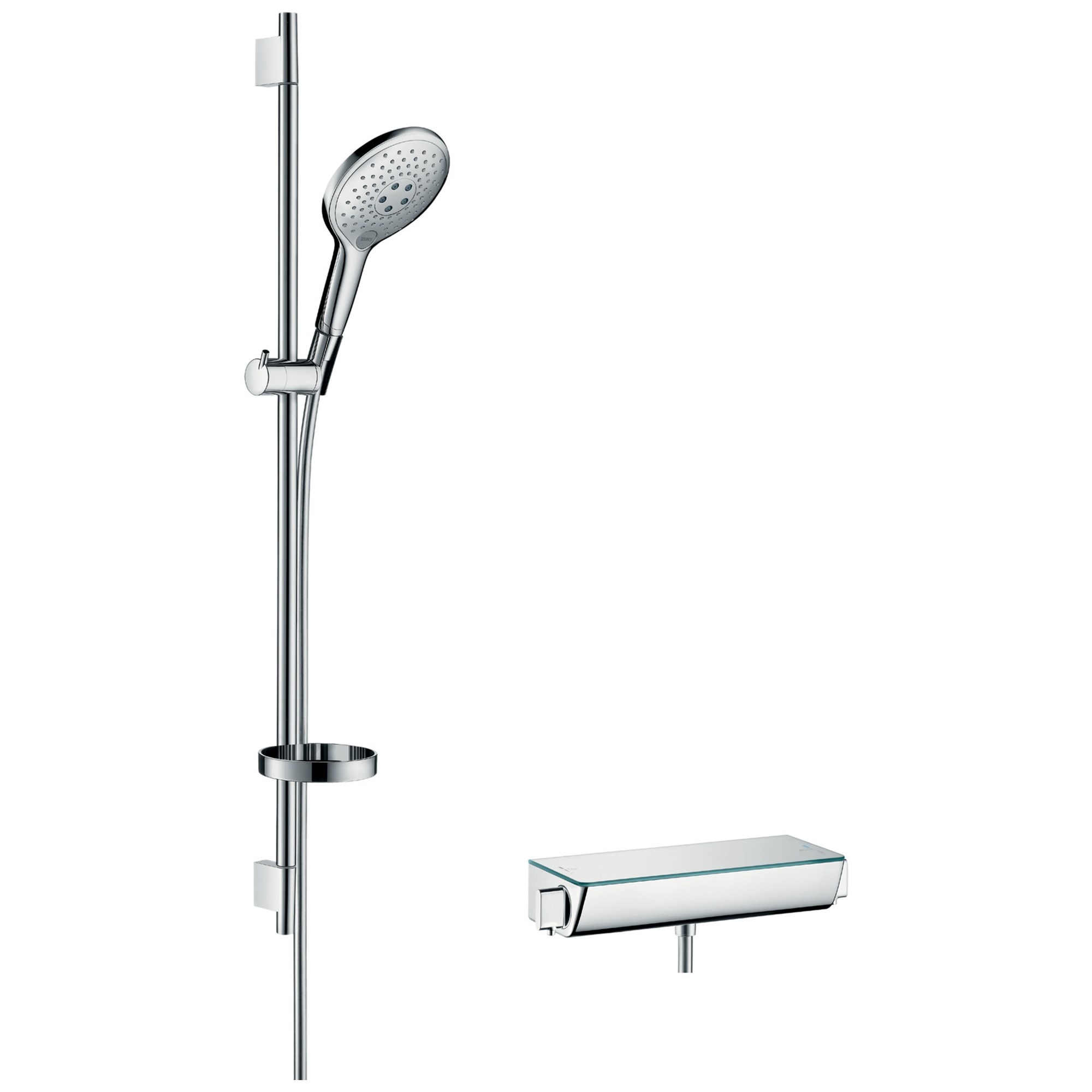 Hansgrohe Raindance Select S Termostatik Sürgülü Duş Seti 90 cm 150 El Duşlu Ecostat Select Krom 27037000