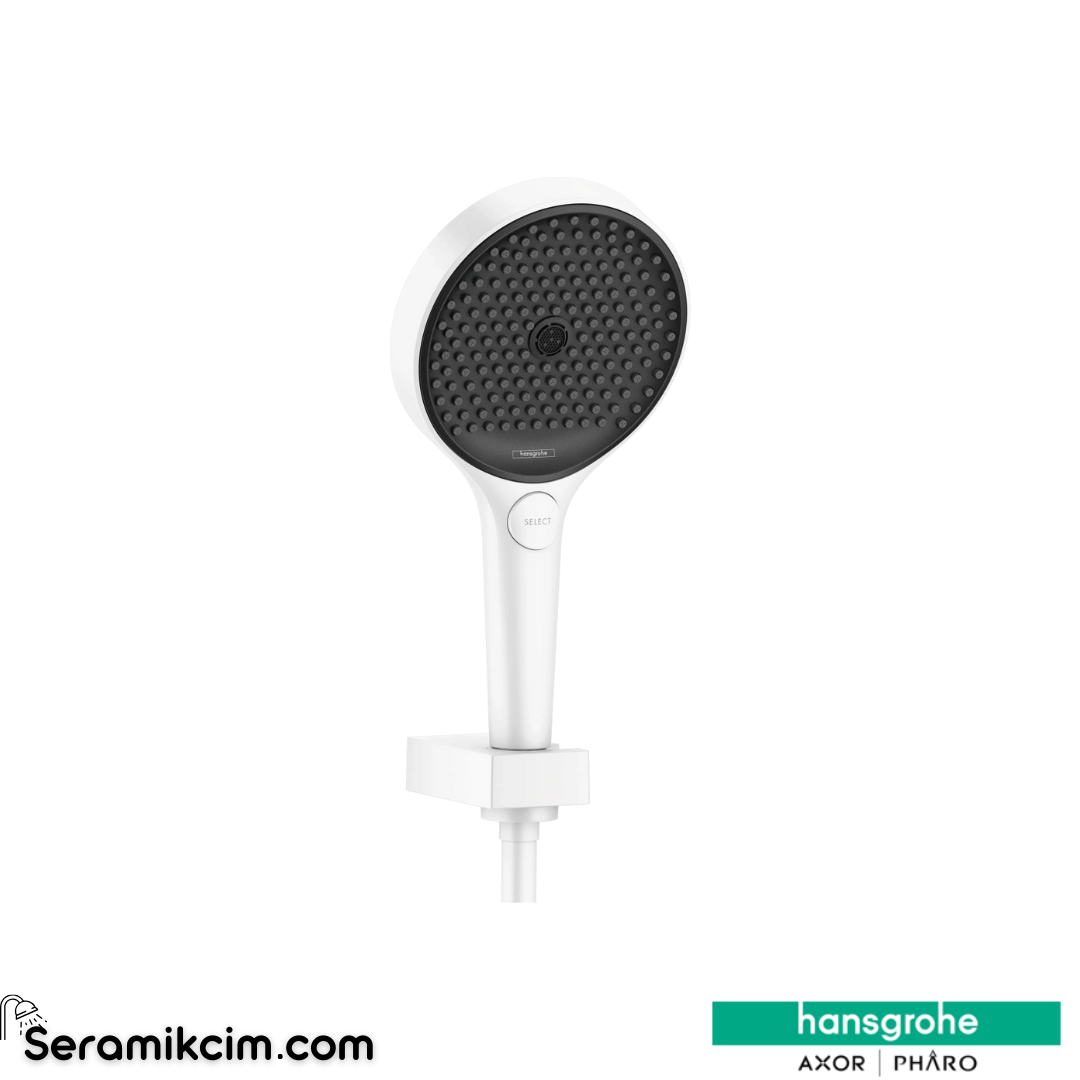 Hansgrohe Rainfinity 130 El Duşu Set 3 Fonksiyonlu Porter 1250 Mat Beyaz 26852700