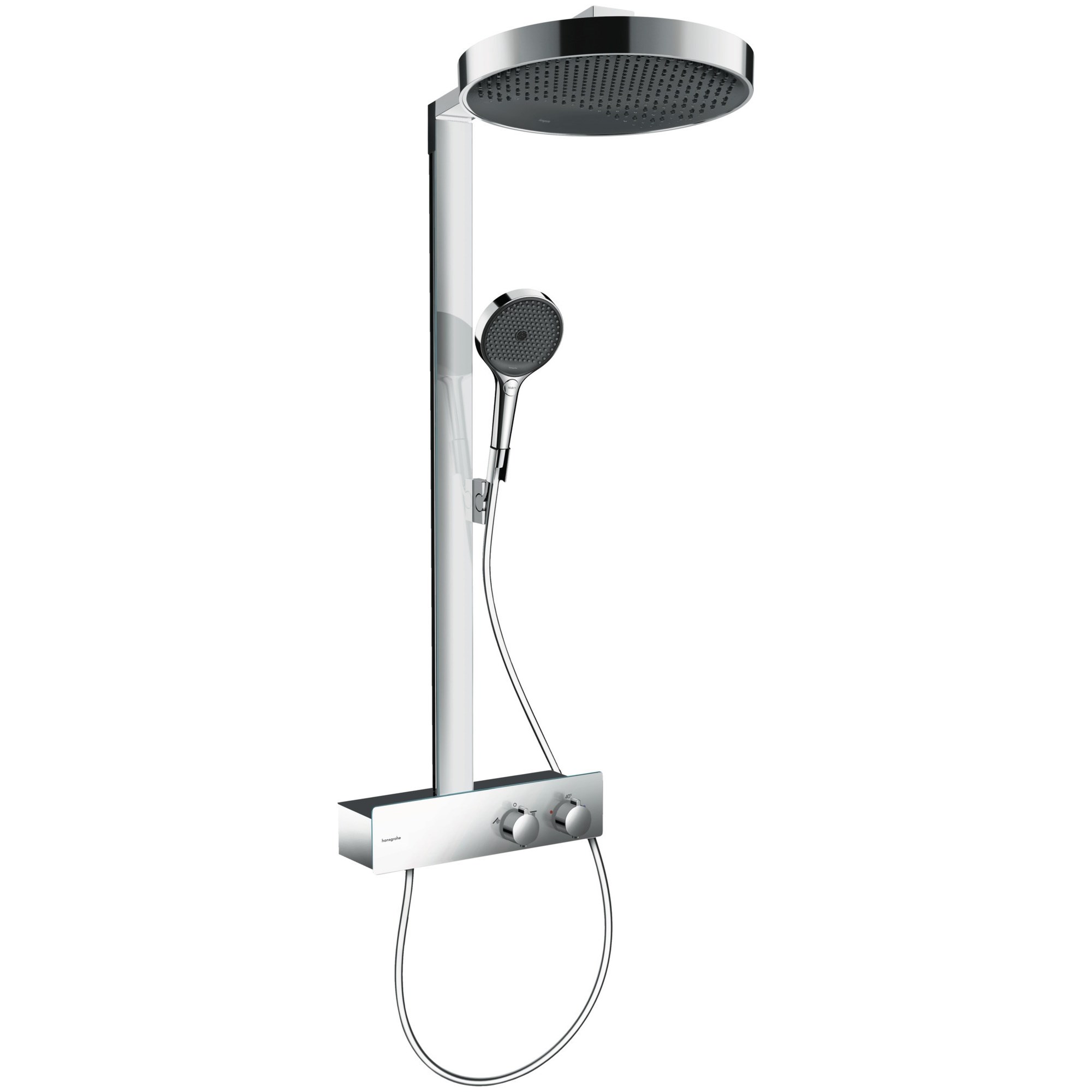 Hansgrohe Rainfinity Termostatik Duş Sistemi 36 cm 1 Fonksiyonlu ShowerTablet 350 Krom 26853000