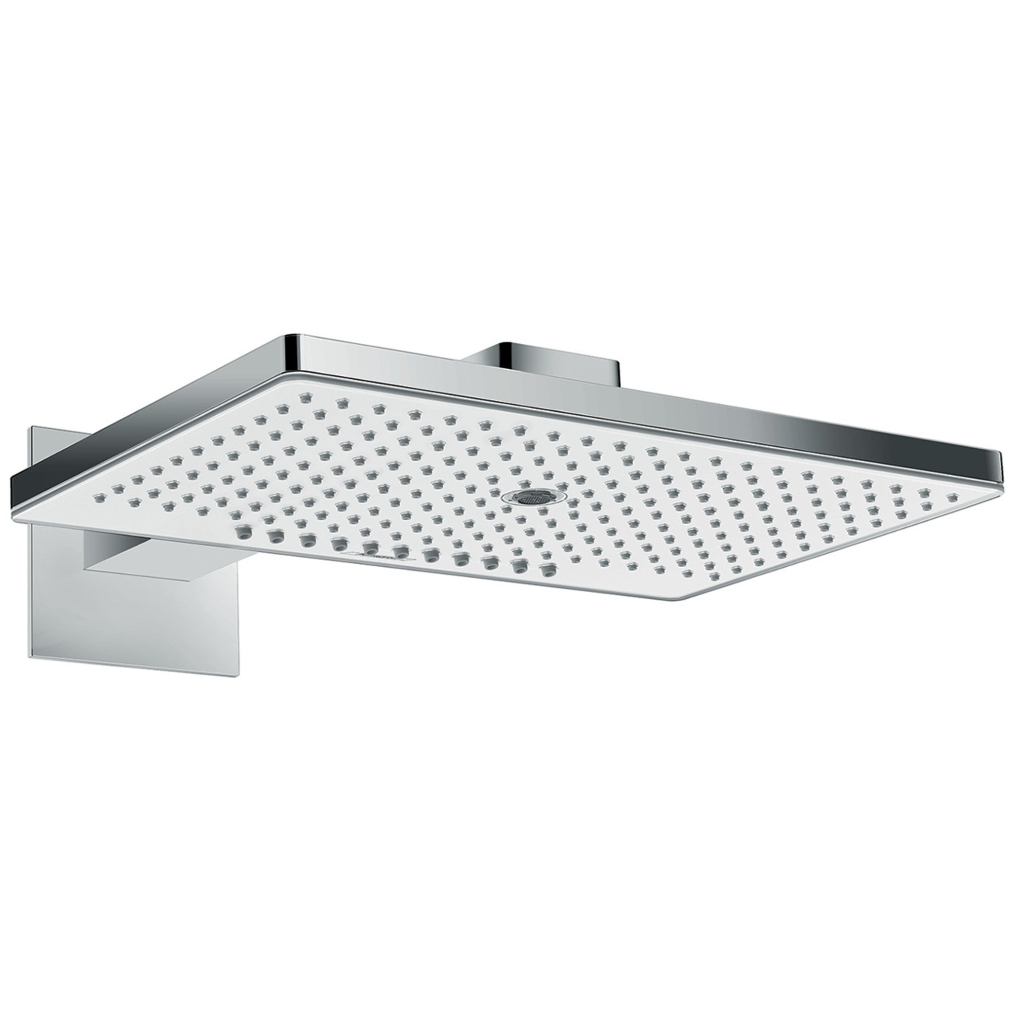 Hansgrohe Rainmaker Select Duvardan Tepe Duşu 46,6x30 cm 3 Fonksiyonlu EcoSmart Beyaz-Krom 24017400