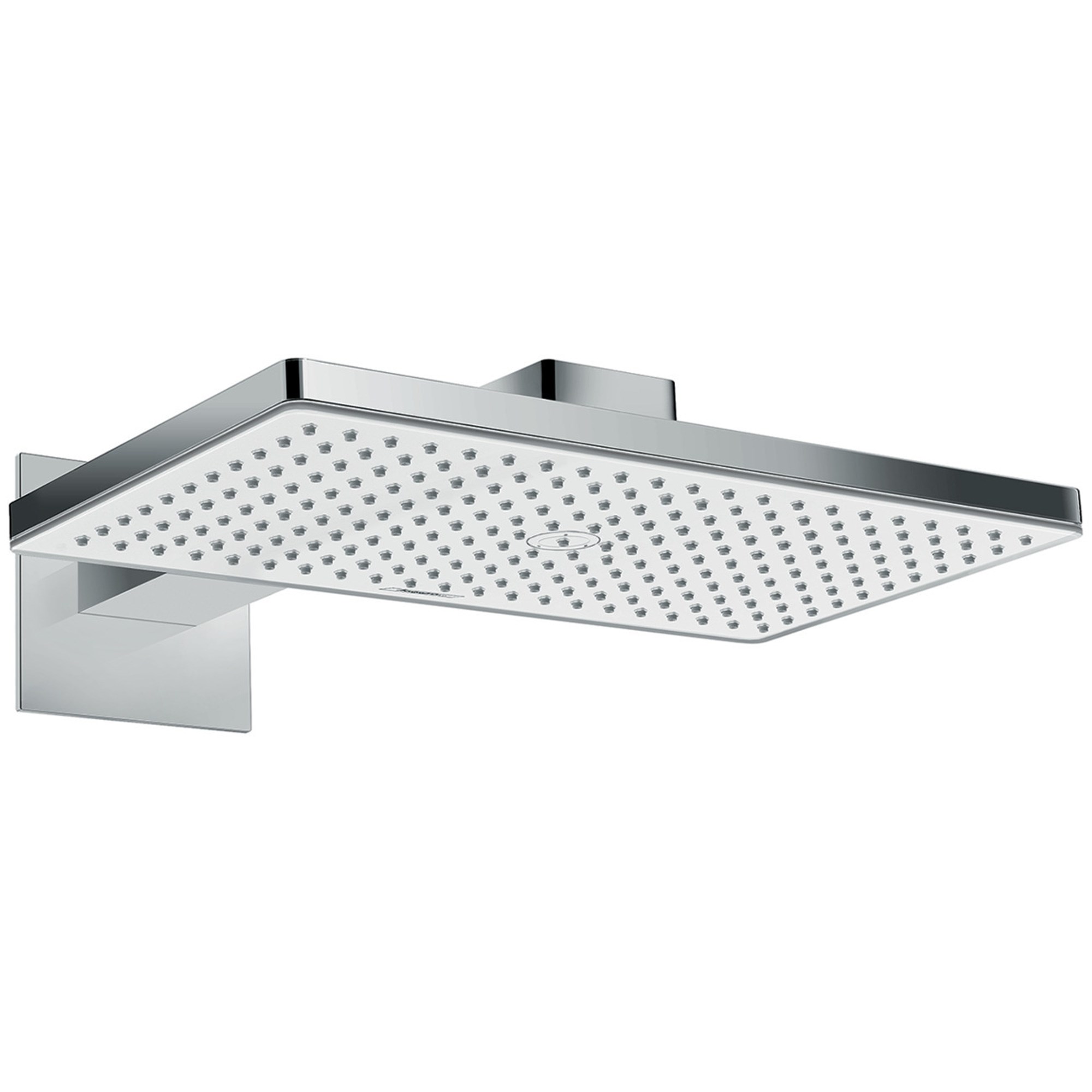 Hansgrohe Rainmaker Select Duvardan Tepe Duşu 46x27 cm 1 Fonksiyonlu EcoSmart Beyaz-Krom 24013400