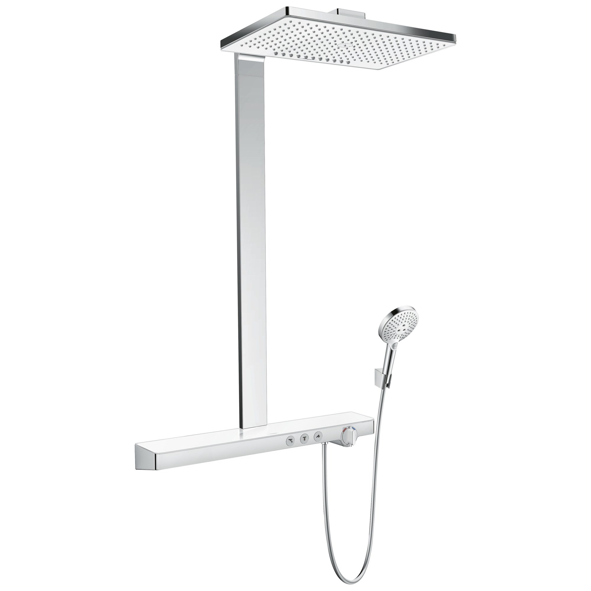 Hansgrohe Rainmaker Select Termostatik Duş Sistemi 460 2 Fonksiyonlu Beyaz-Krom 27109400