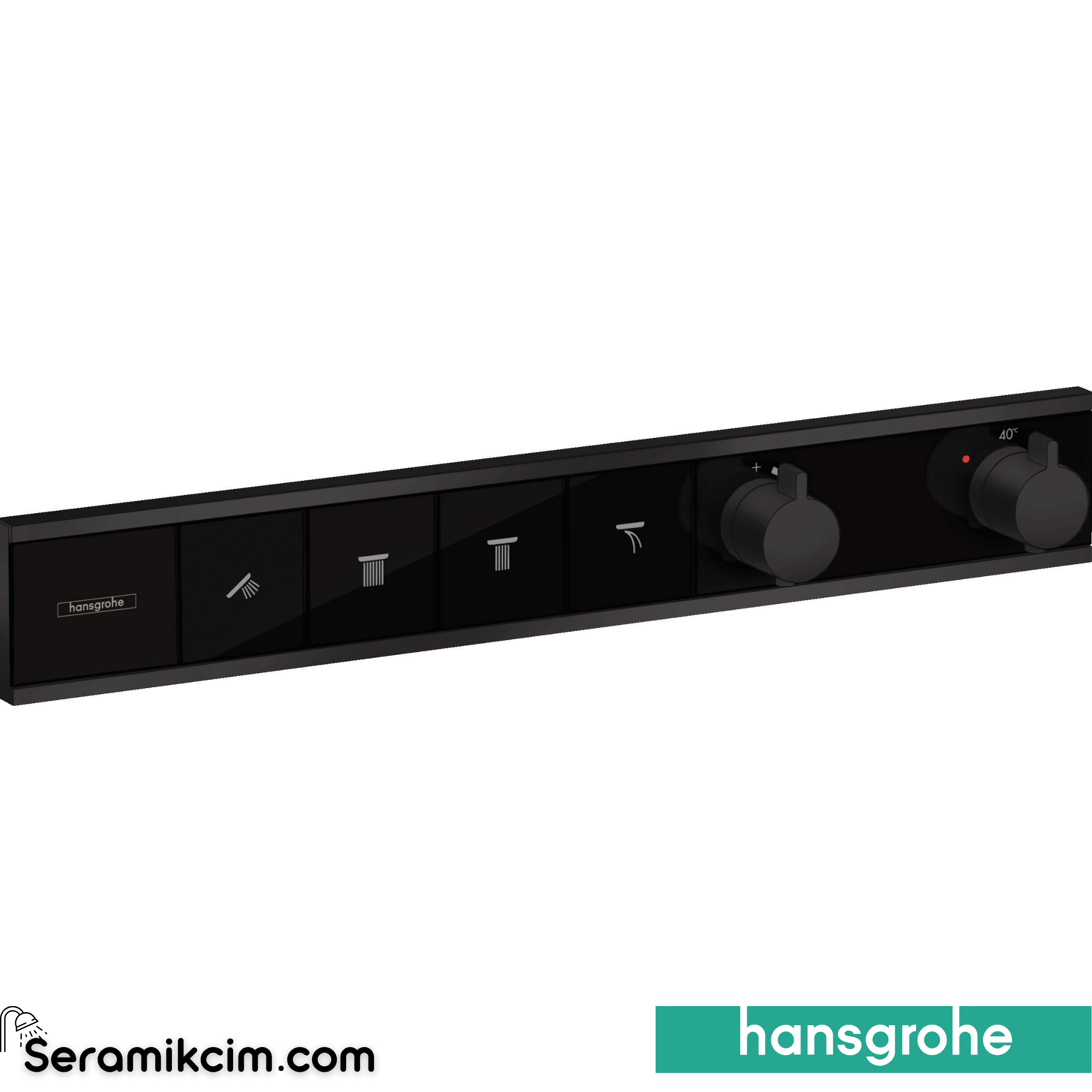 Hansgrohe Rainselect Termostat Ankastre 4 Çıkış Mat Siyah 15382670