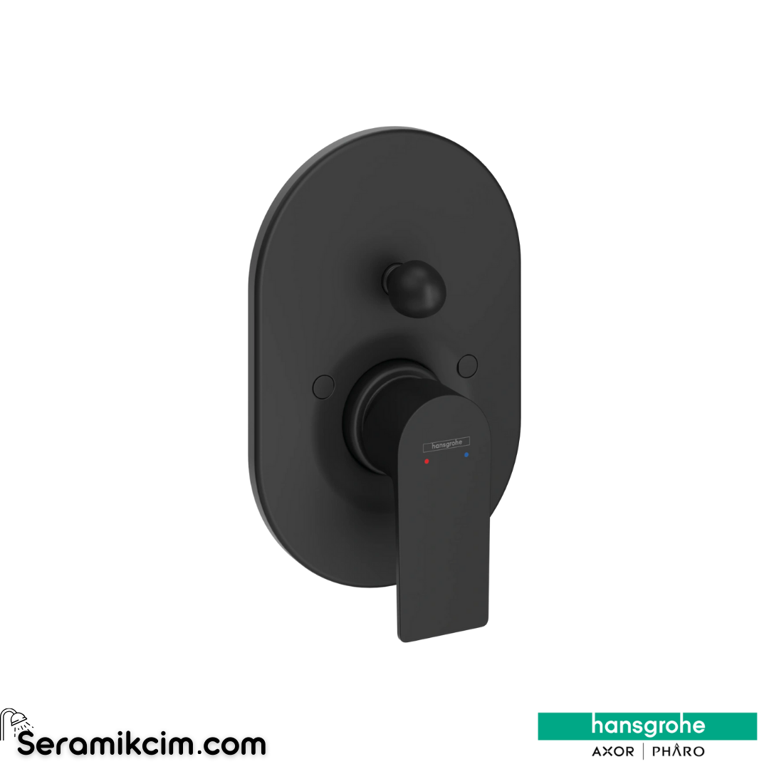 Hansgrohe Rebris E Ankastre Banyo Bataryası Mat Siyah 72459670
