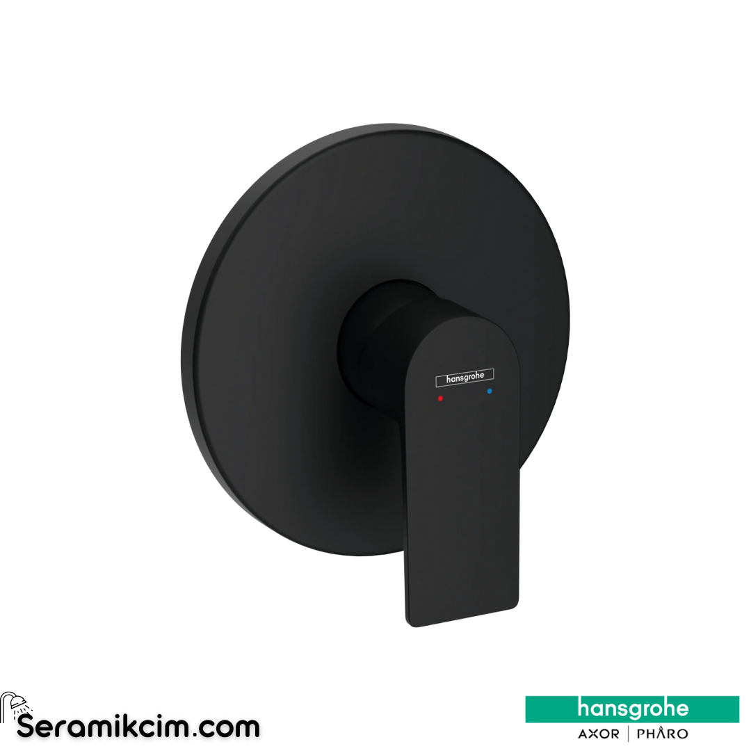 Hansgrohe Rebris E Ankastre Duş Bataryası Mat Siyah 72668670