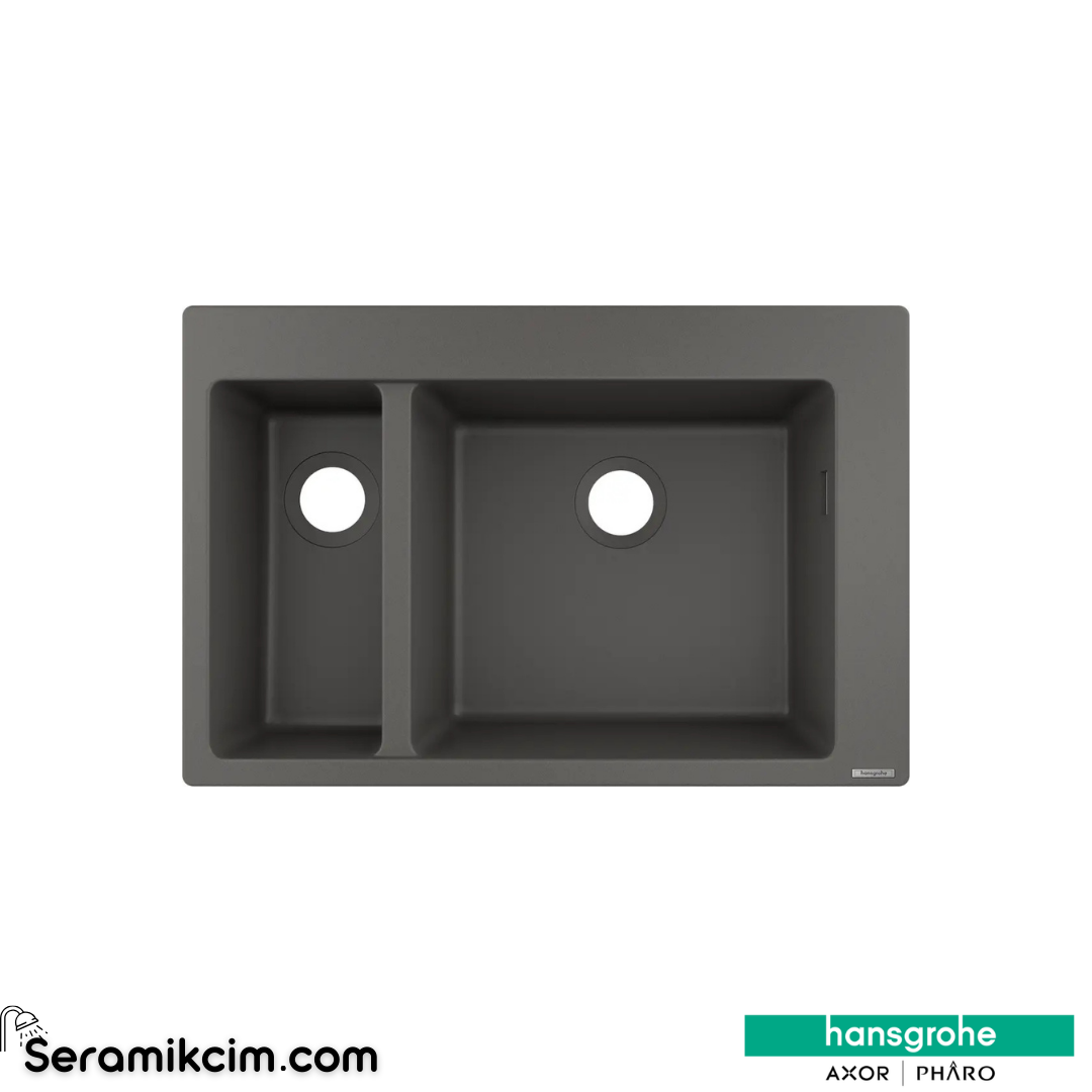 Hansgrohe S510-F635 Ankastre Eviye Eviye 180/450 Taş Grisi 43315290 43315290