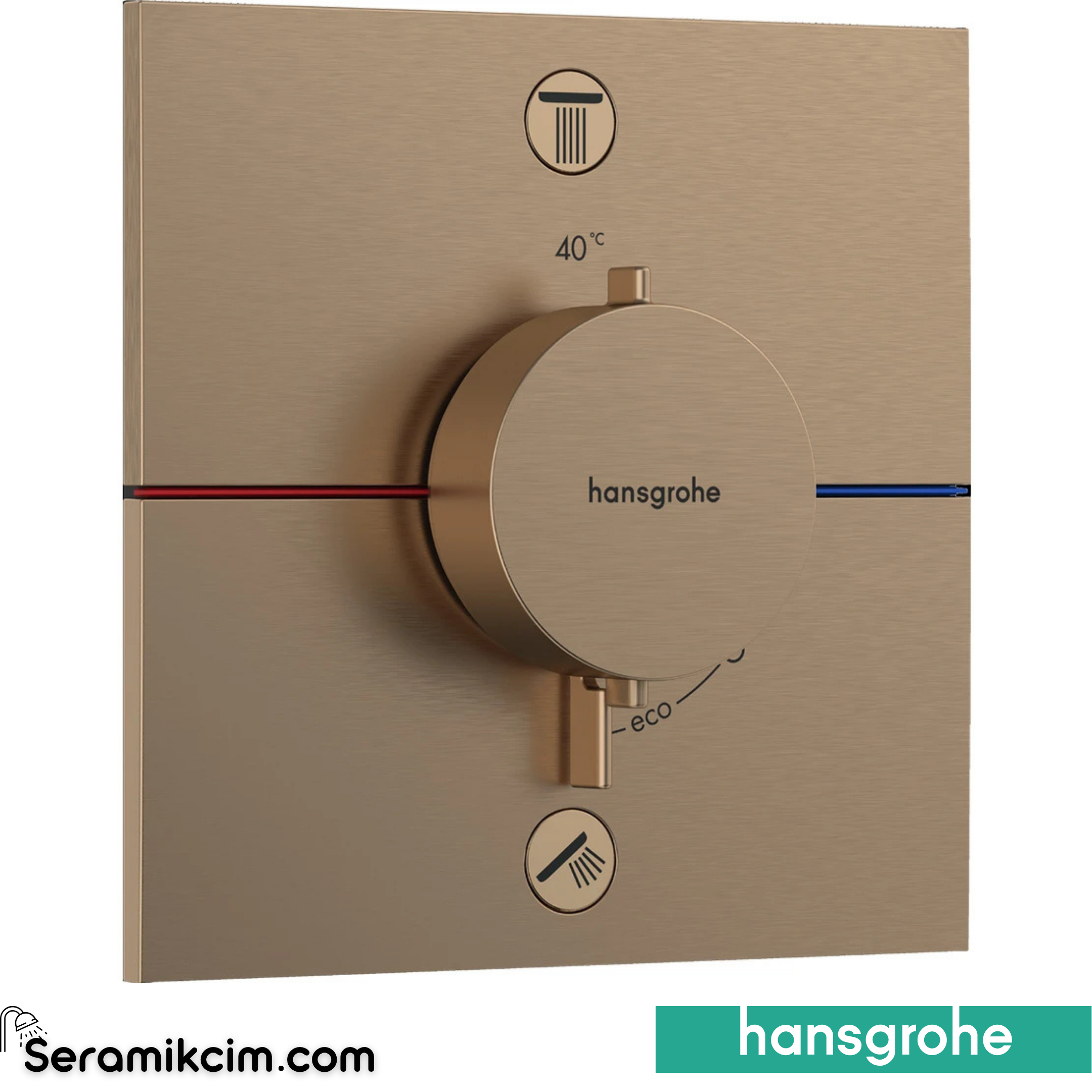 Hansgrohe Showerselect Comfort E Ankastre Banyo Bataryası Termostatik 2 Çıkış Entegre Karışım Güvenliği En1717'Ye Göre 15578140