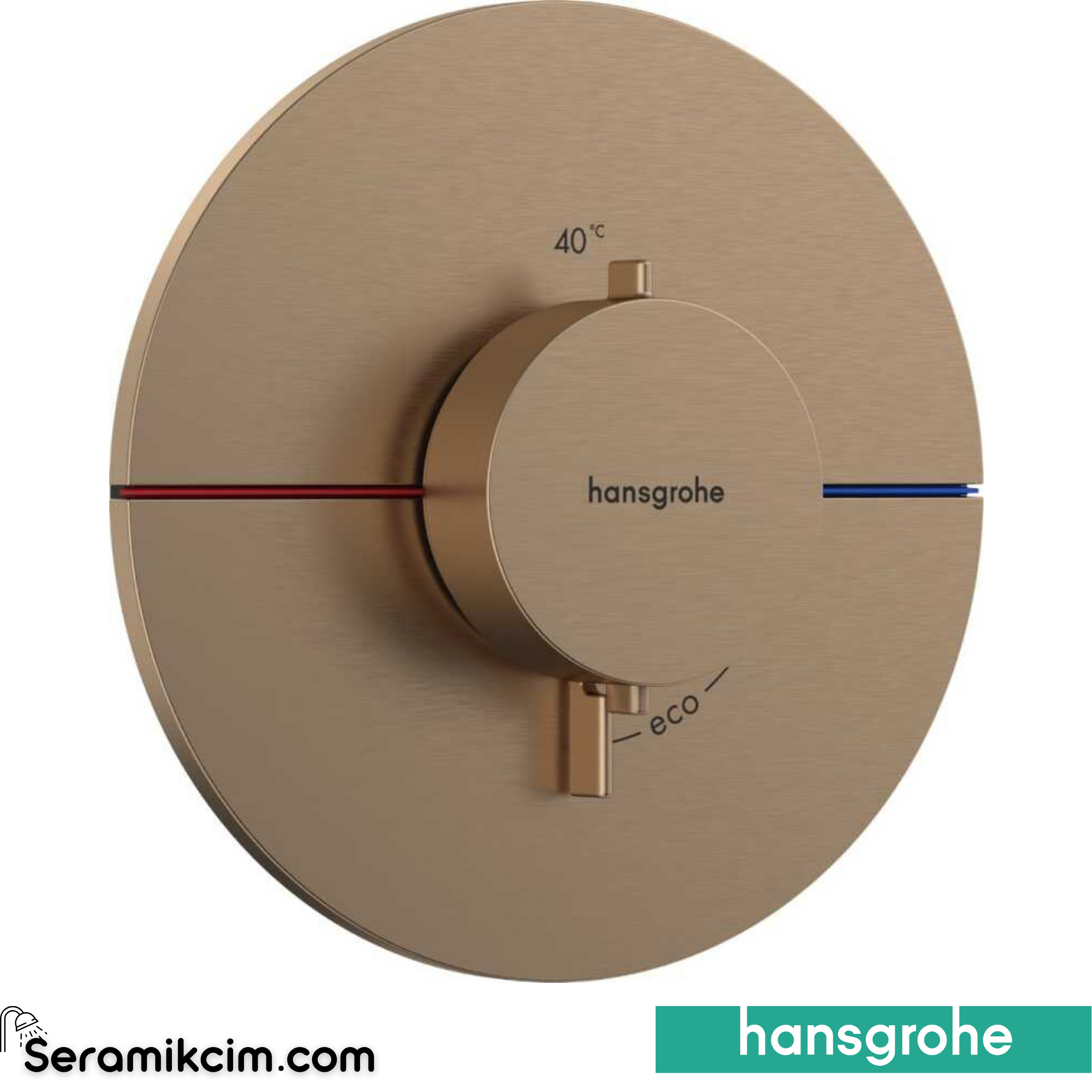 Hansgrohe ShowerSelect Comfort S Termostatik Ankastre Batarya Mat Bronz 15559140