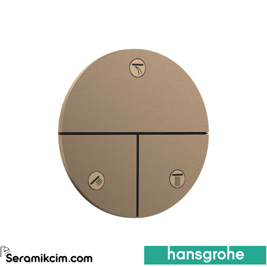 Hansgrohe Showerselect Comfort S Valf Ankastre 3 Çıkış Mat Bronz 15558140