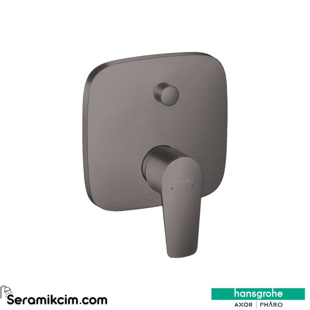 Hansgrohe Talis E Ankastre Banyo Bataryası Mat Siyah Krom 71745340