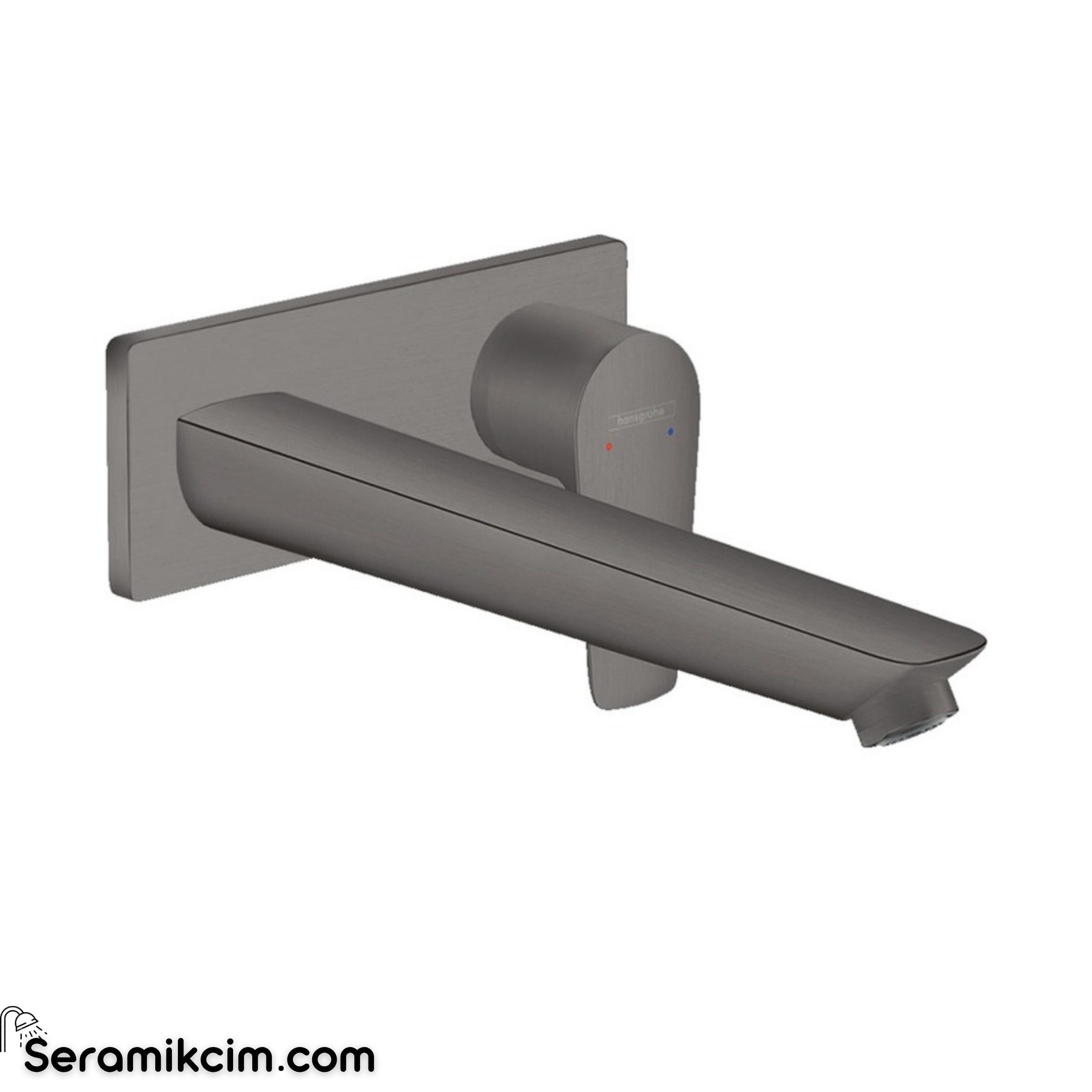 Hansgrohe Talis E Ankastre Lavabo Bataryası 225 Mat Siyah-Krom 71734340